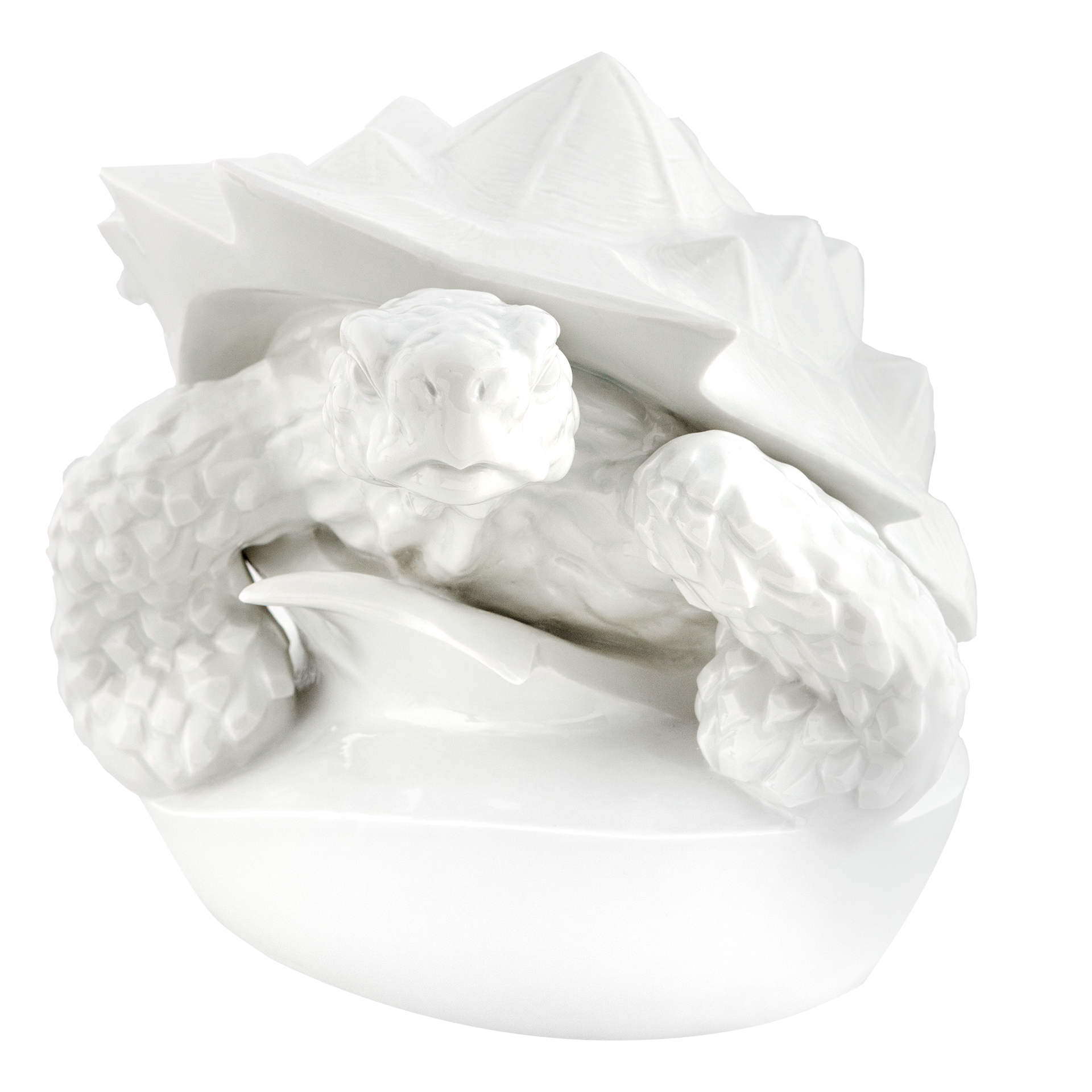 Einzelfigur Schildkröte Weiß H 24 cm | Meissen Figuren Individuell