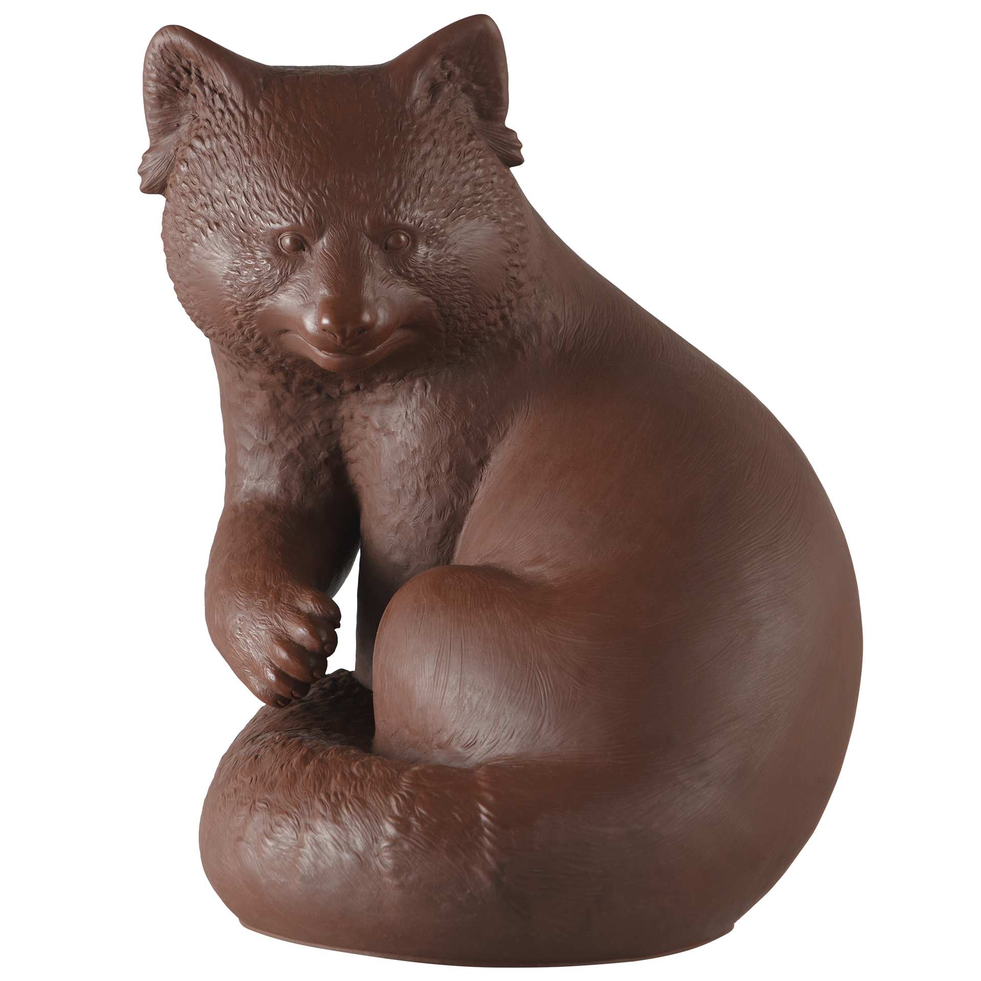 Einzelfigur Roter Panda, Böttgersteinzeug, H 33 cm | Accessoires Meissen Böttgersteinzeug