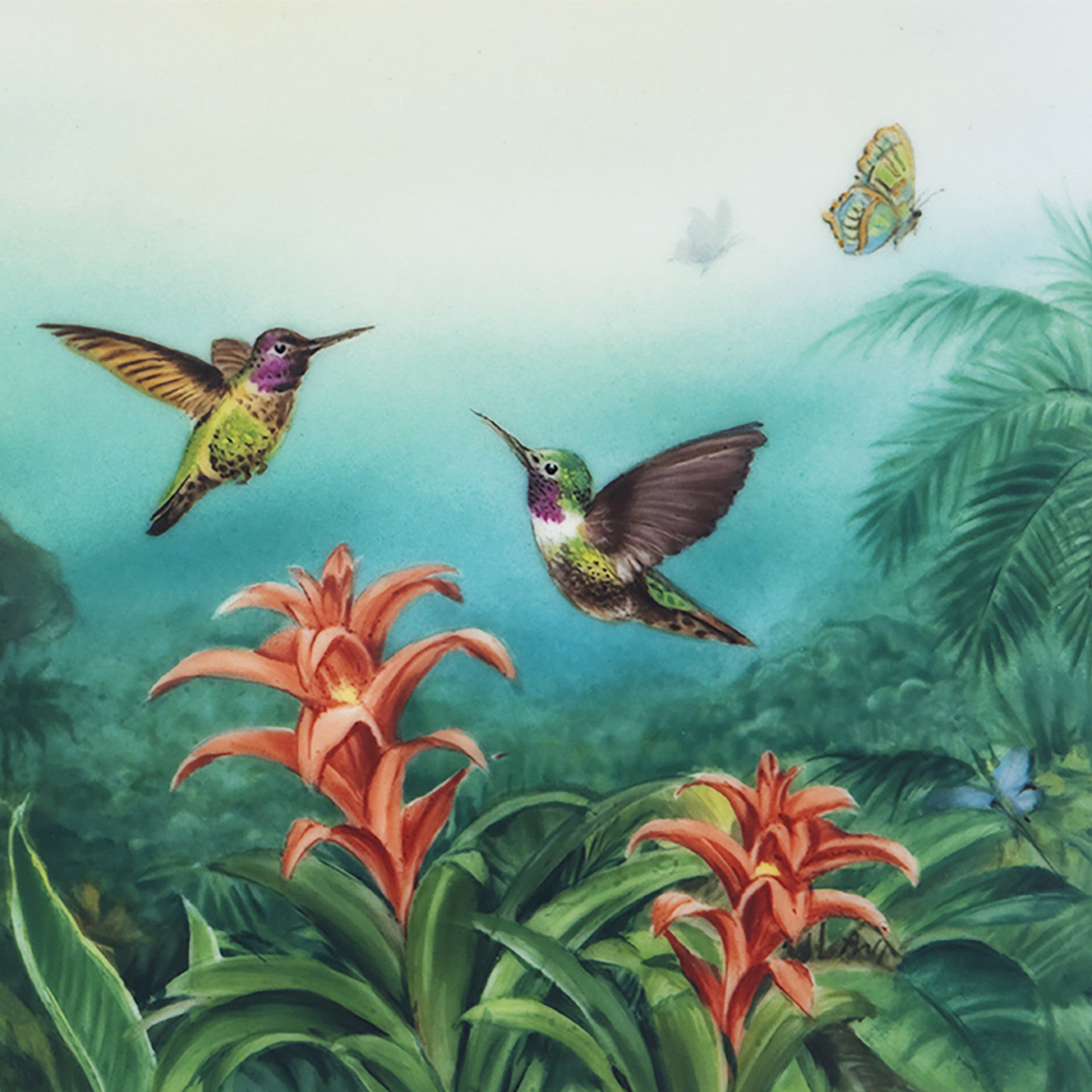 Henkelbecher Kolibris V 0,25 l, H 9 cm | Meissen Nova