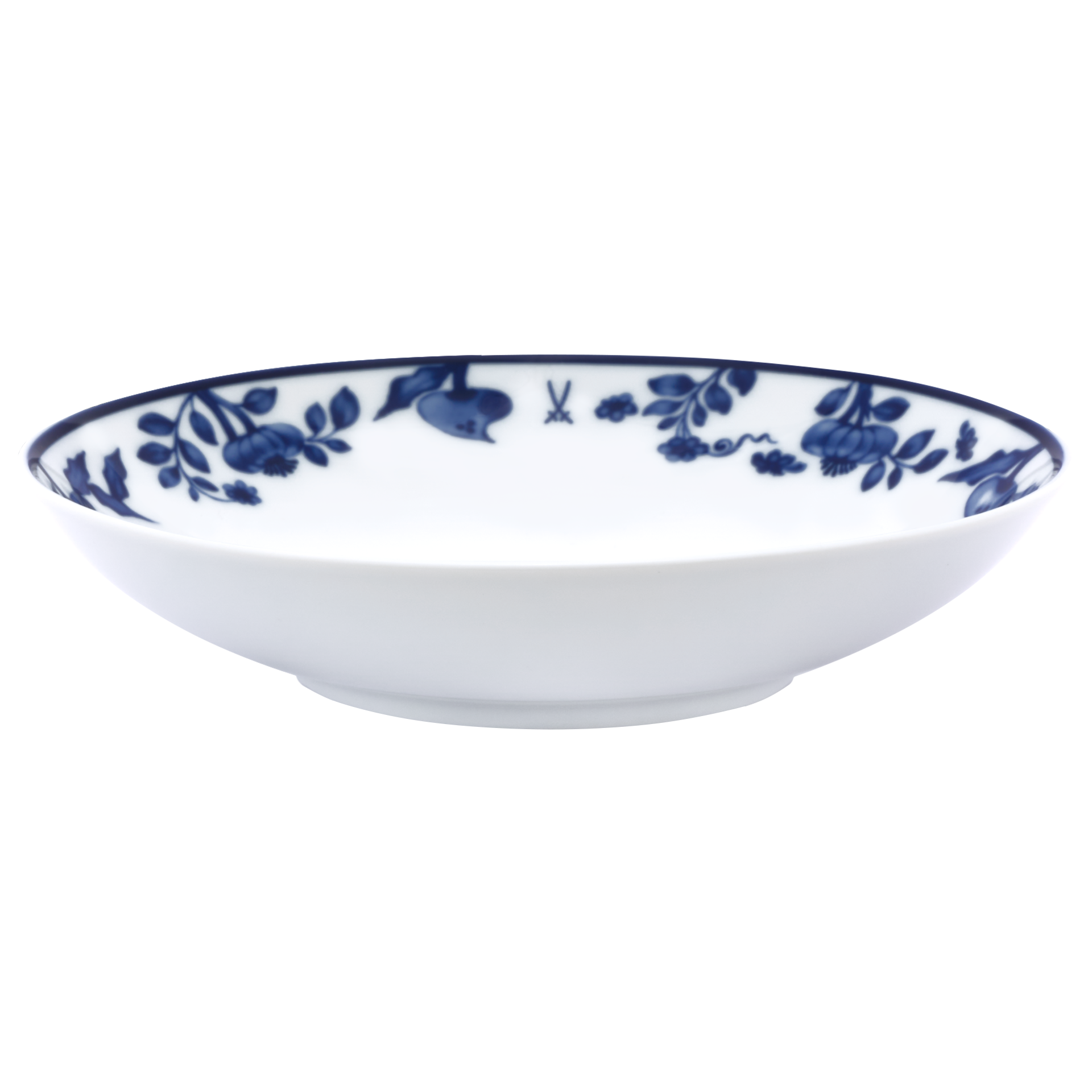 Dessertschale Weiß Ø 18 cm | Meissen No. 41 Noble Blue