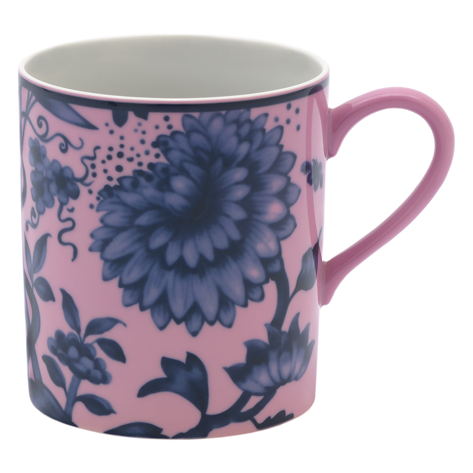 Henkelbecher rosa Ø 9 cm, V 0,25 l | Meissen No. 41 Noble Blue