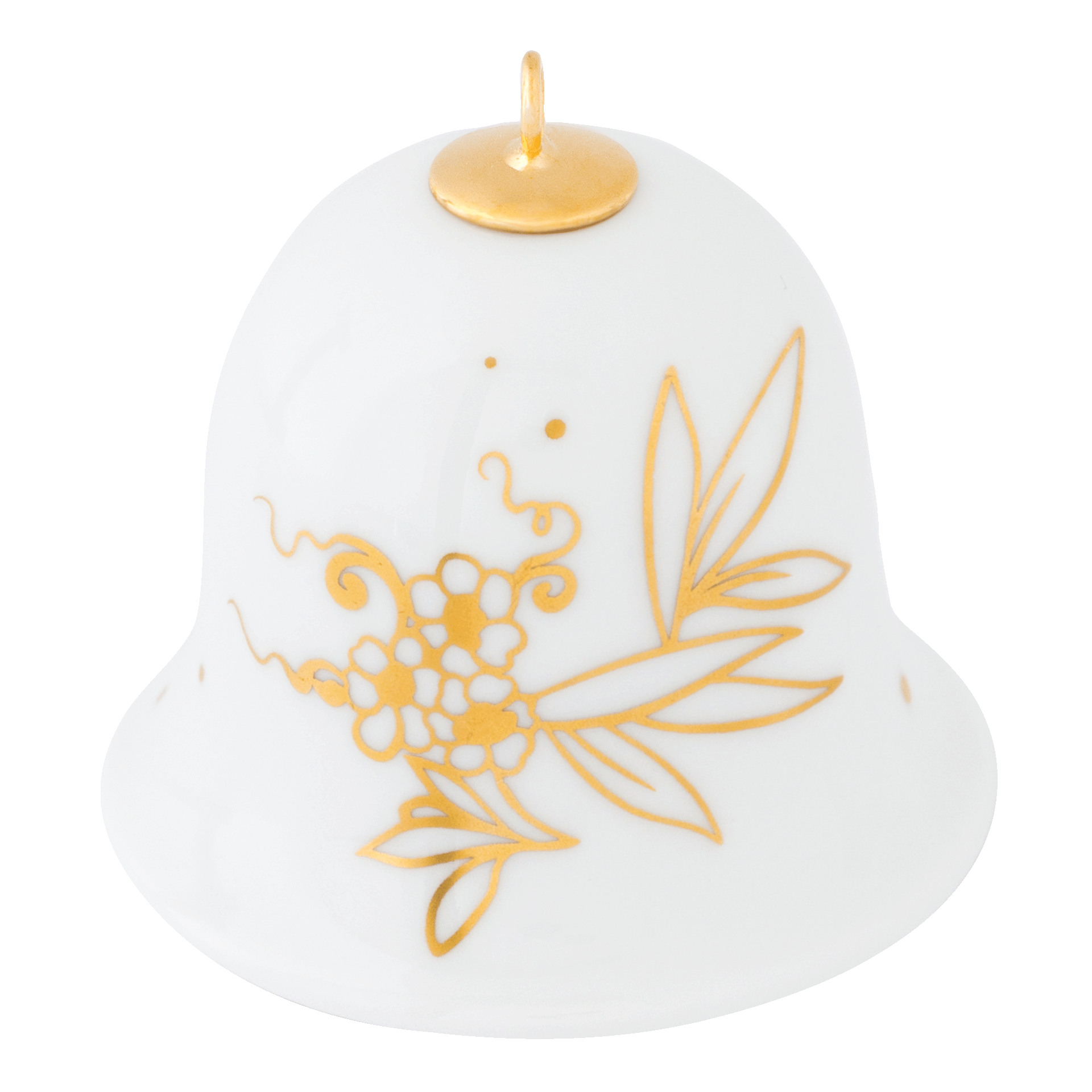 Miniatur-Glocke, "Golden Onion Style", H 5 cm | Meissen Zweigschmuck Glocken Kollektion
