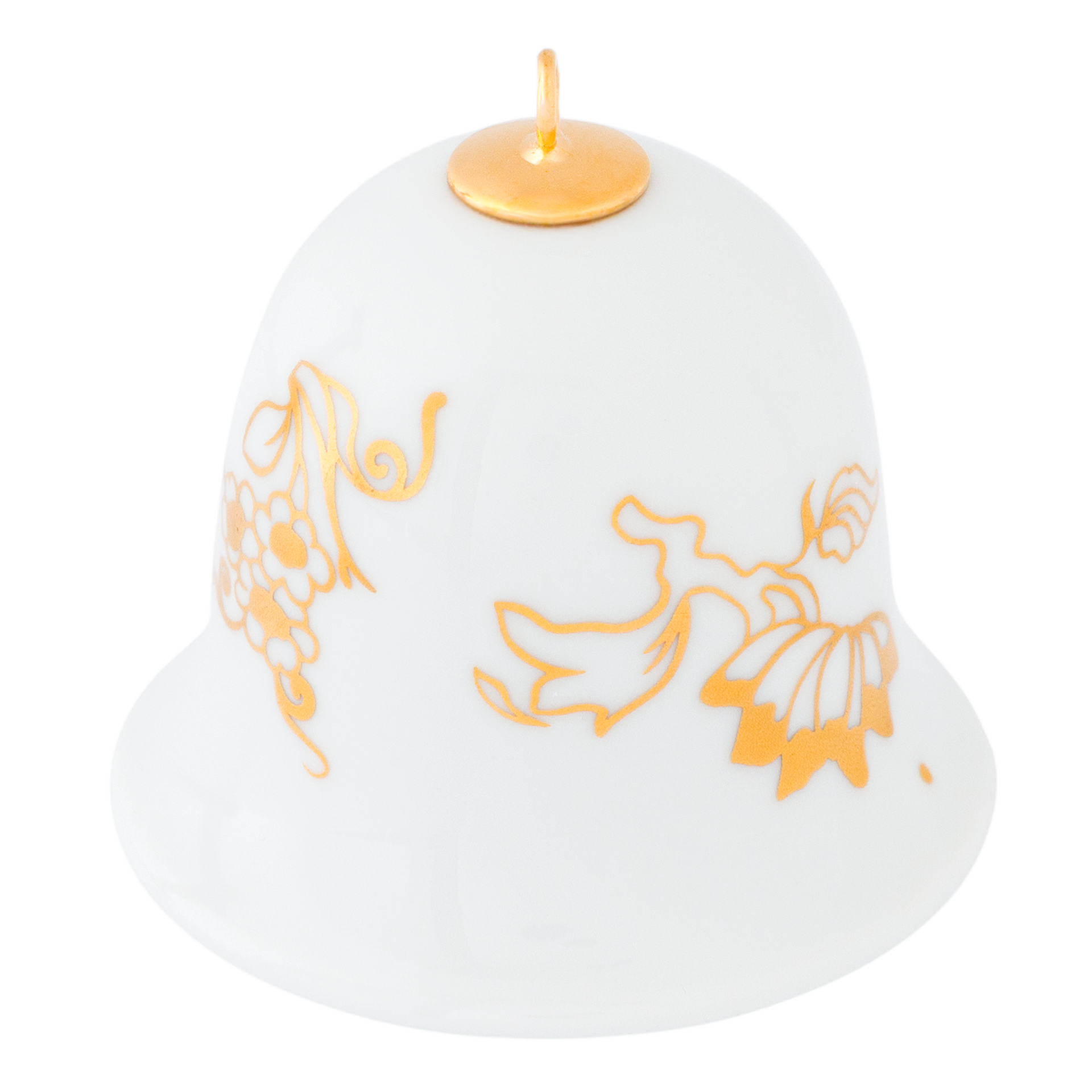 Miniatur-Glocke, "Golden Onion Style", H 5 cm | Meissen Zweigschmuck Glocken Kollektion