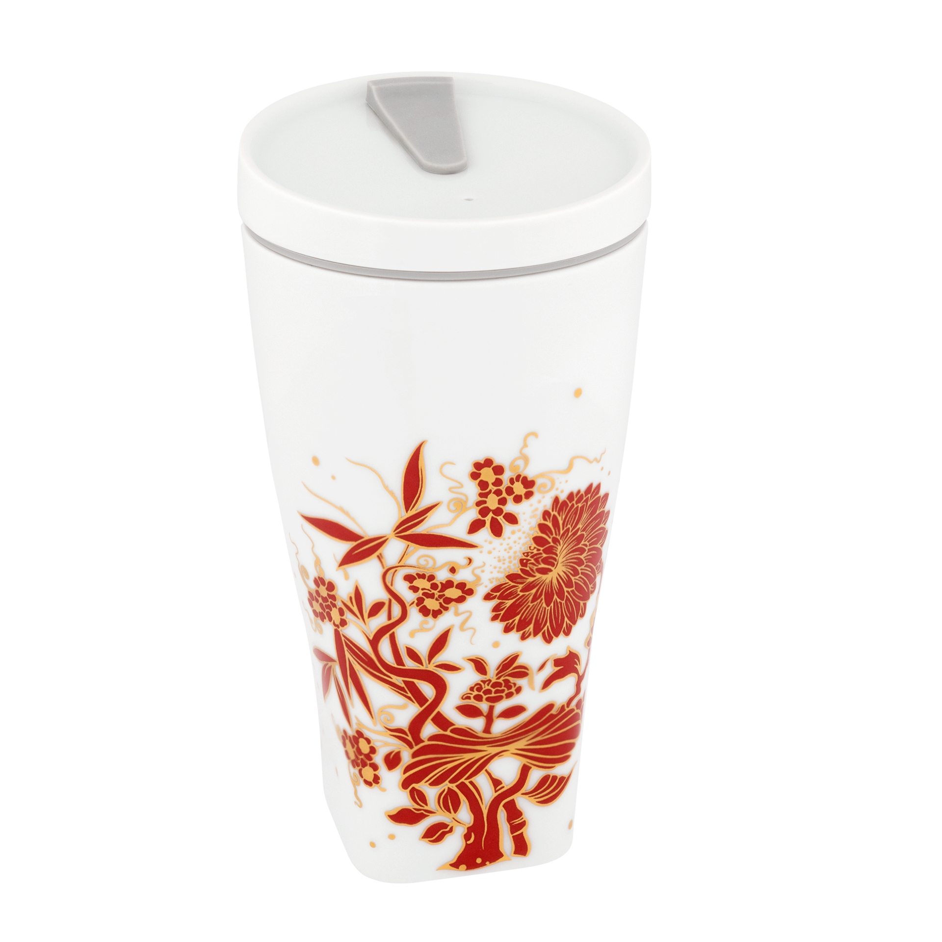 Becher mit Porzellandeckel, "MEISSEN Christmas Original", V 0,35 l | Meissen Coffee to go Collection - Nova
