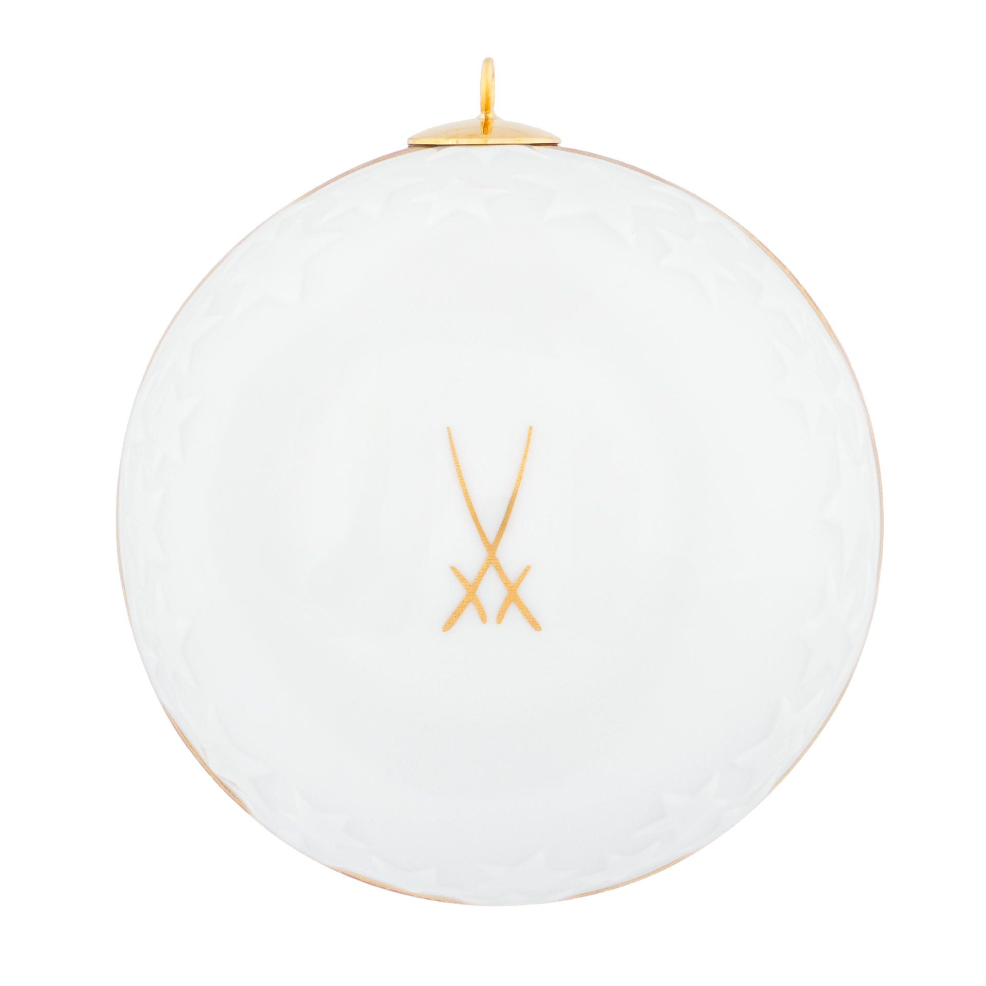 Kugel Reliefsterne, "MEISSEN Christmas Original", Ø 7 cm | Meissen Zweigschmuck Kugel Kollektion