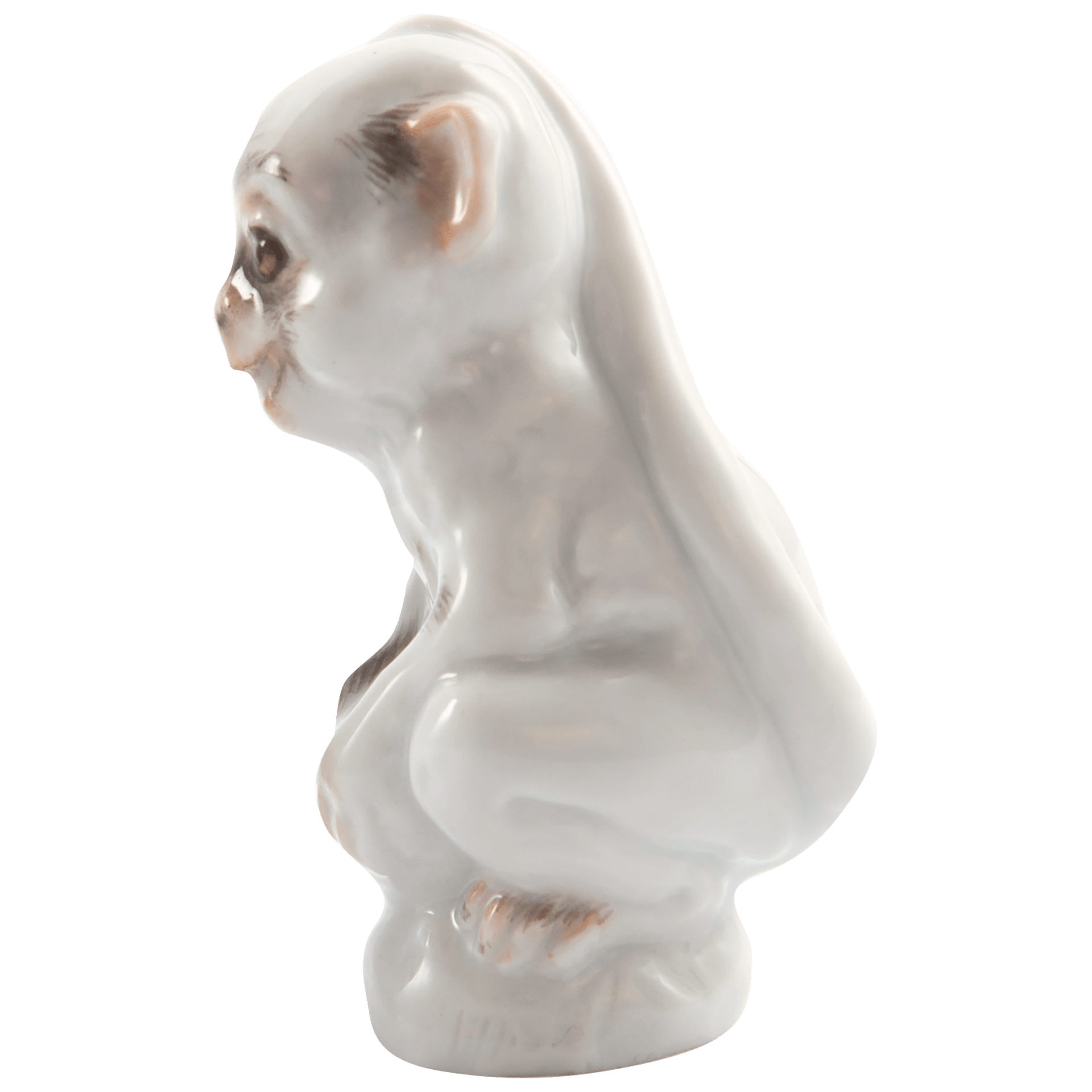 Affe, Bunt staffiert, leicht, H 6 cm | Meissen Figuren - Edition Tierkinder 900600 - 78002 - Meissen Weimar