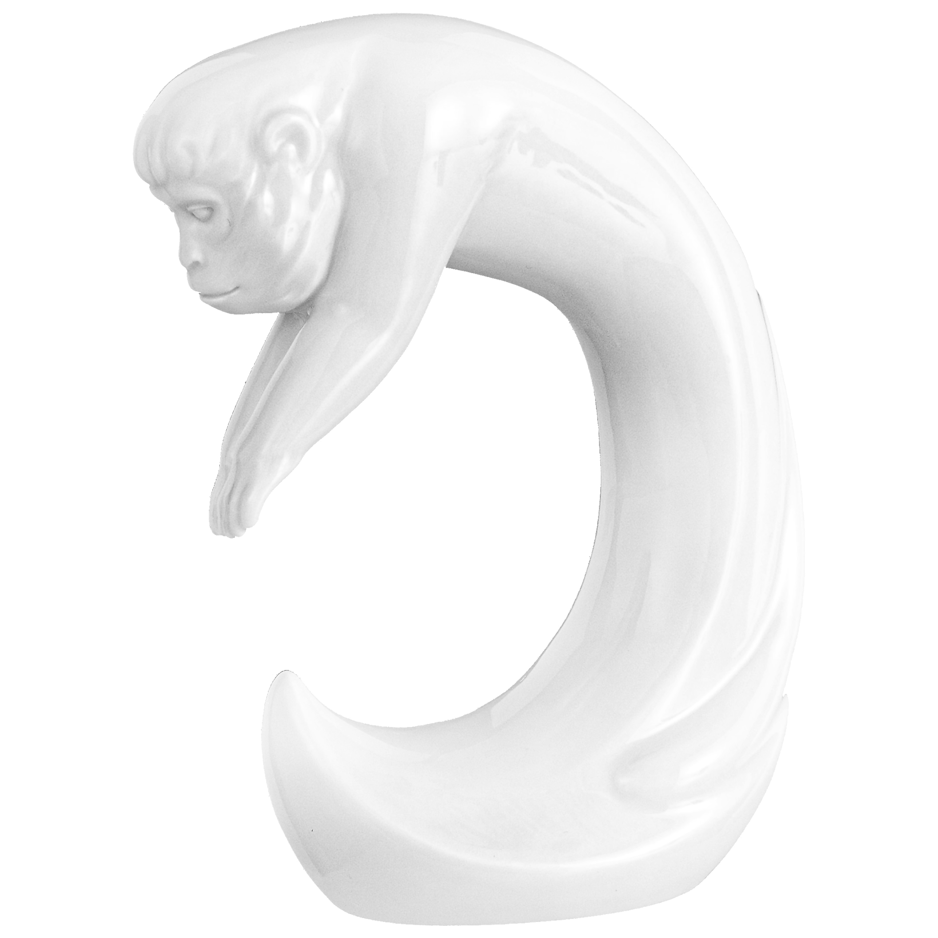 Affe, Weiß, H 12,5 cm | Meissen Figuren Chinesisches Jahrestier 000001 - 83658 - Meissen Weimar
