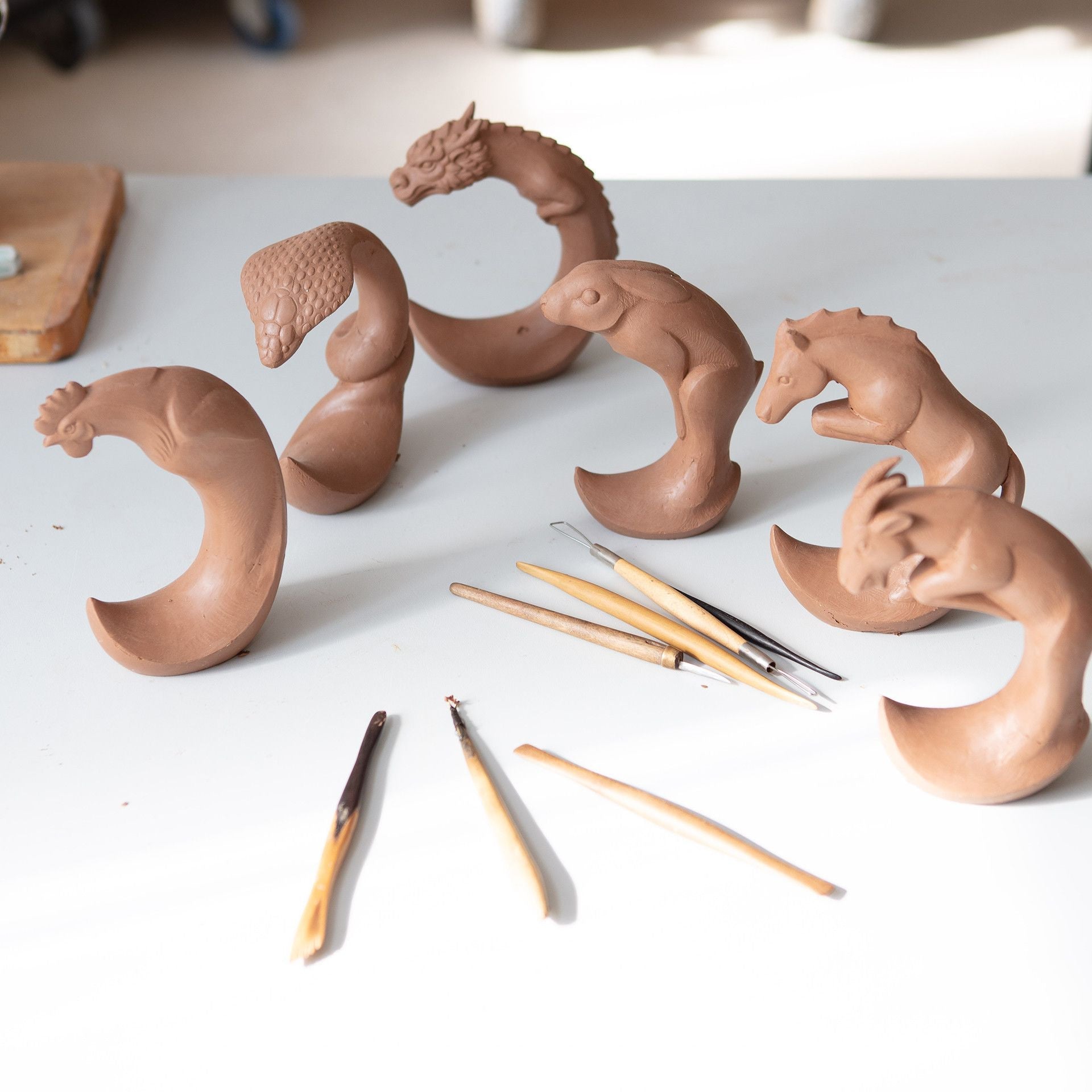 Affe, Weiß, H 12,5 cm | Meissen Figuren Chinesisches Jahrestier 000001 - 83658 - Meissen Weimar