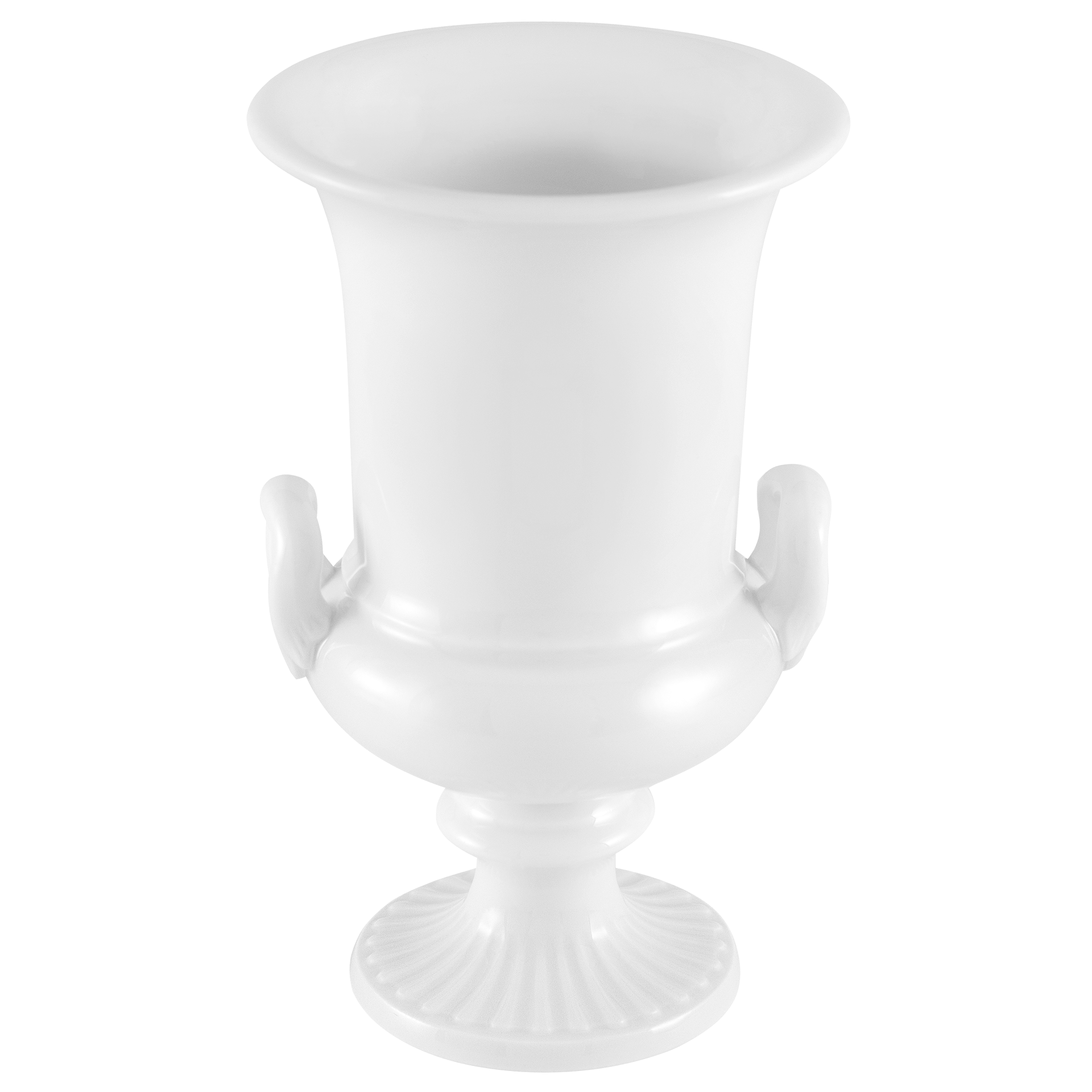 Amphorenvase Weiß, H 18,5 cm | Meissen Vasen Kollektion 000001-50m17 - Meissen Weimar