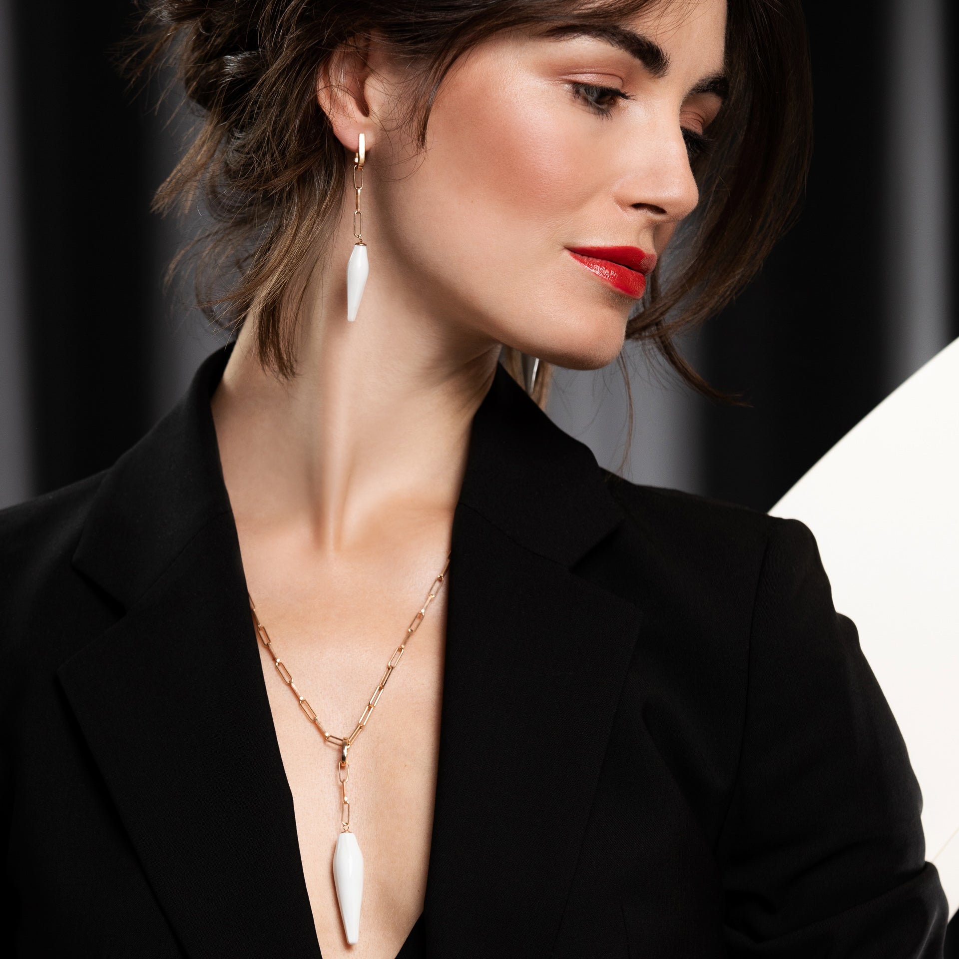 Anhänger Bloom Collection, L 8 cm, 925 Silber rosé vergoldet | Meissen Bloom Collection mpj20bc53000 - Meissen Weimar