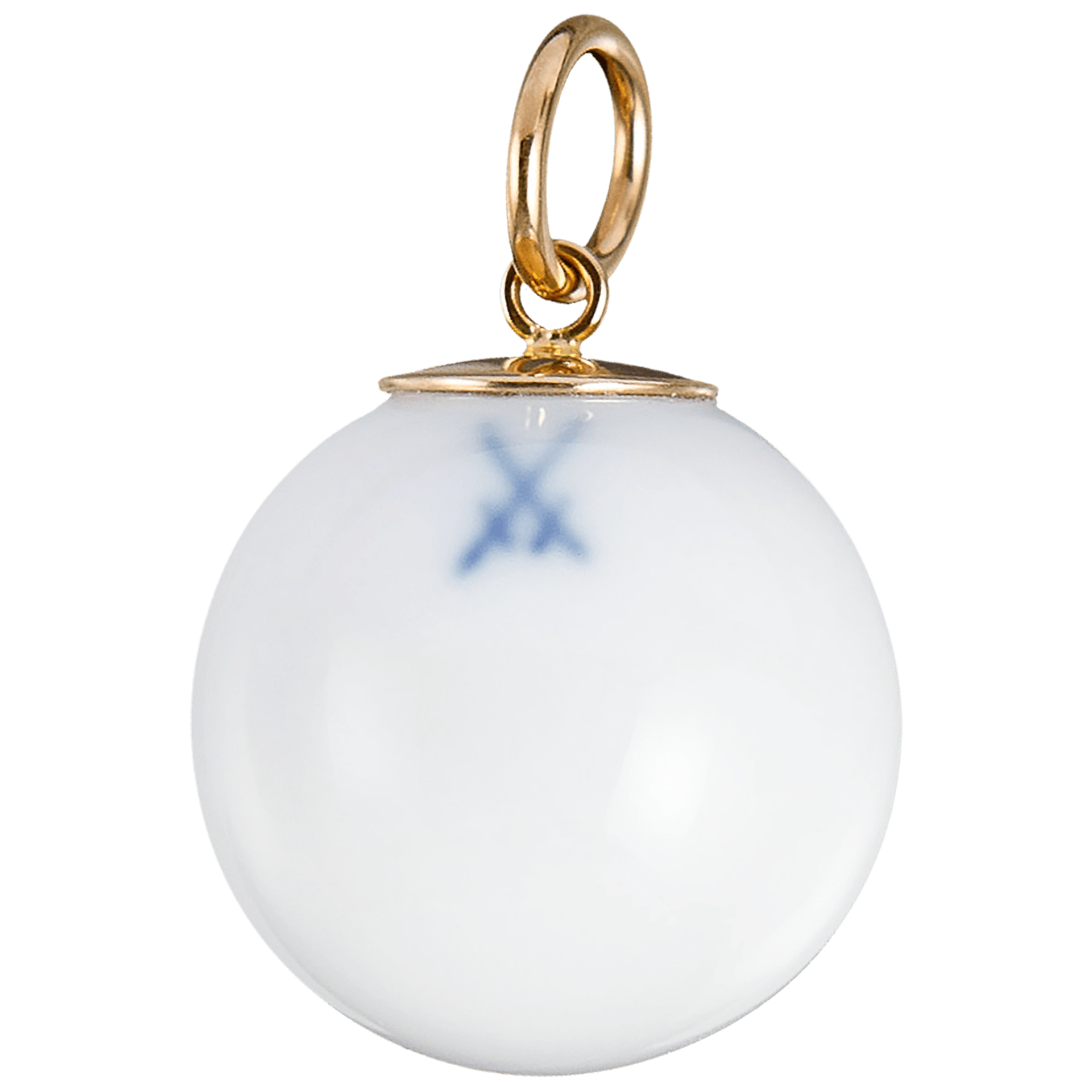 Anhänger "Boule" Tuberose Relief in Gelb, Ø 1,9 cm | Meissen Anhänger MPJ20TR03110 - Meissen Weimar