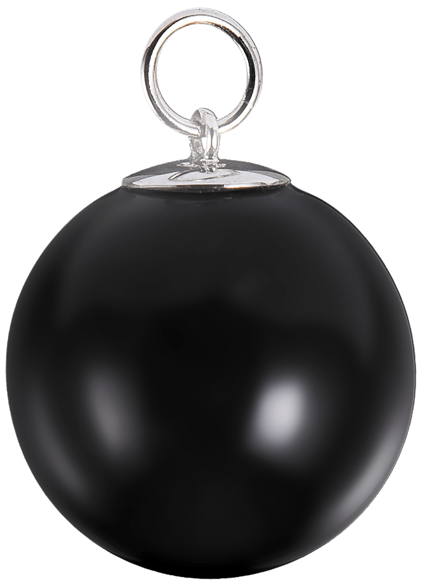 Anhänger 'Boule' Uni Schwarz, Ø 2,1 cm | Meissen Boule MPJ20HSB0307 - Meissen Weimar