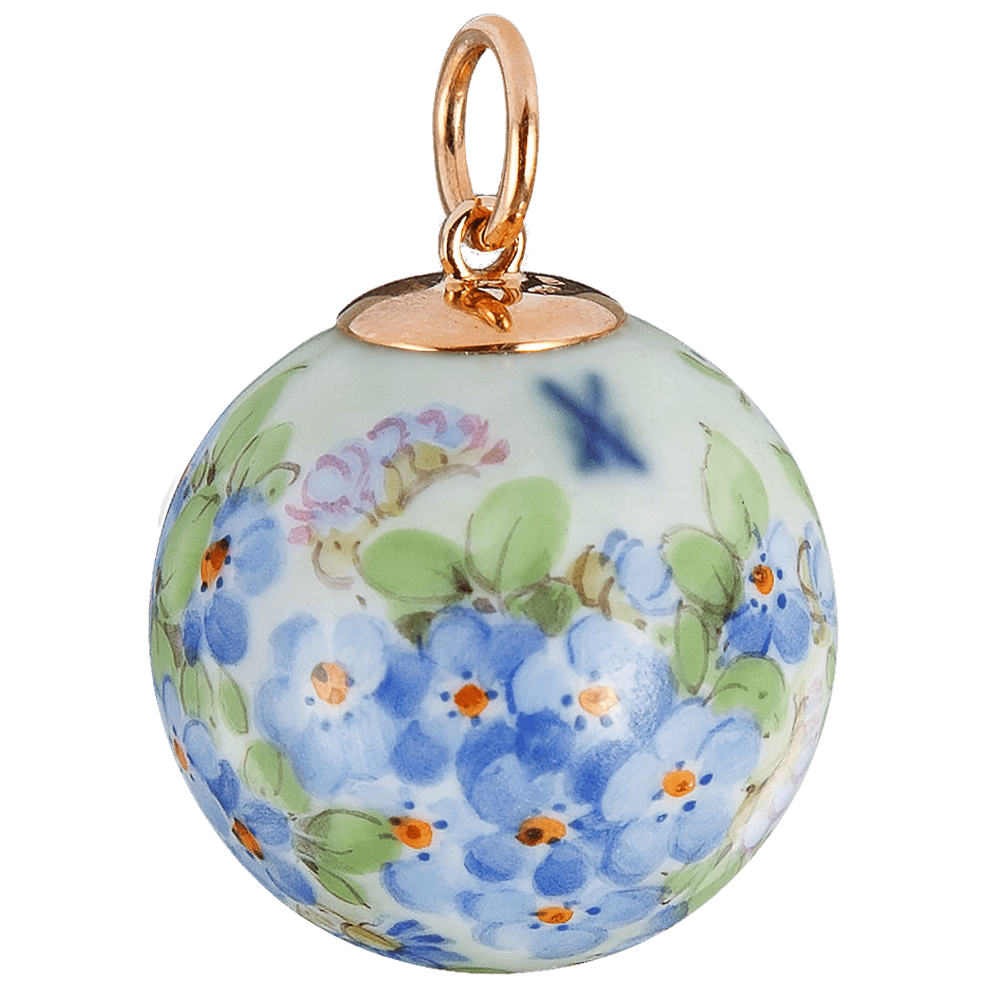 Anhänger "Boule" Vergissmeinnicht, Ø 2,1 cm | Meissen Boule MPJ20HSB0108 - Meissen Weimar