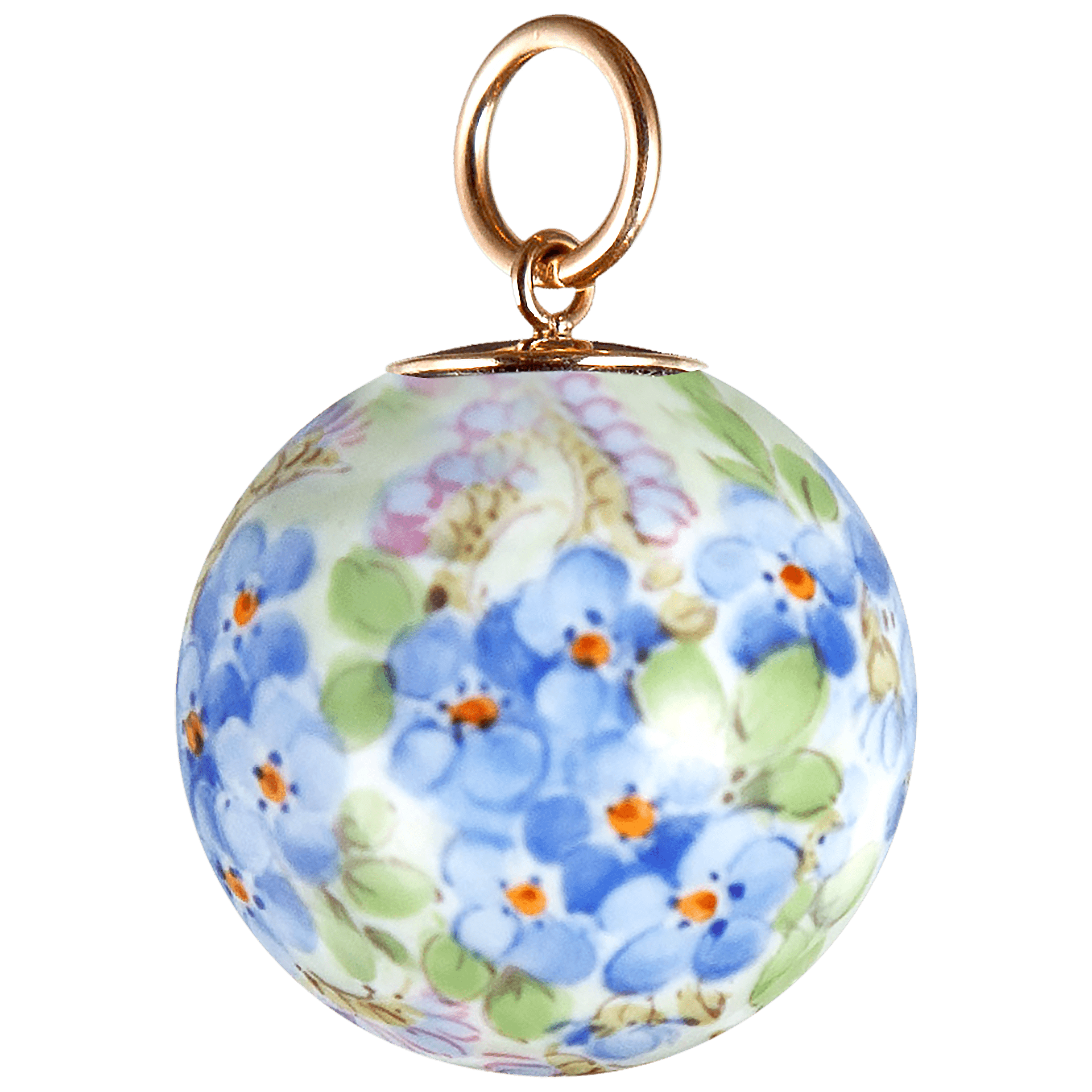 Anhänger "Boule" Vergissmeinnicht, Ø 2,1 cm | Meissen Boule MPJ20HSB0108 - Meissen Weimar