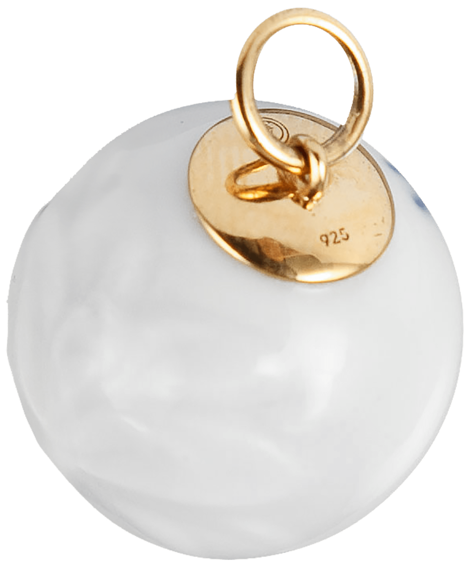 Anhänger Boule, Weiß, Ø 1,9 cm | Meissen Porzellananhänger 000001-55m48 - Meissen Weimar