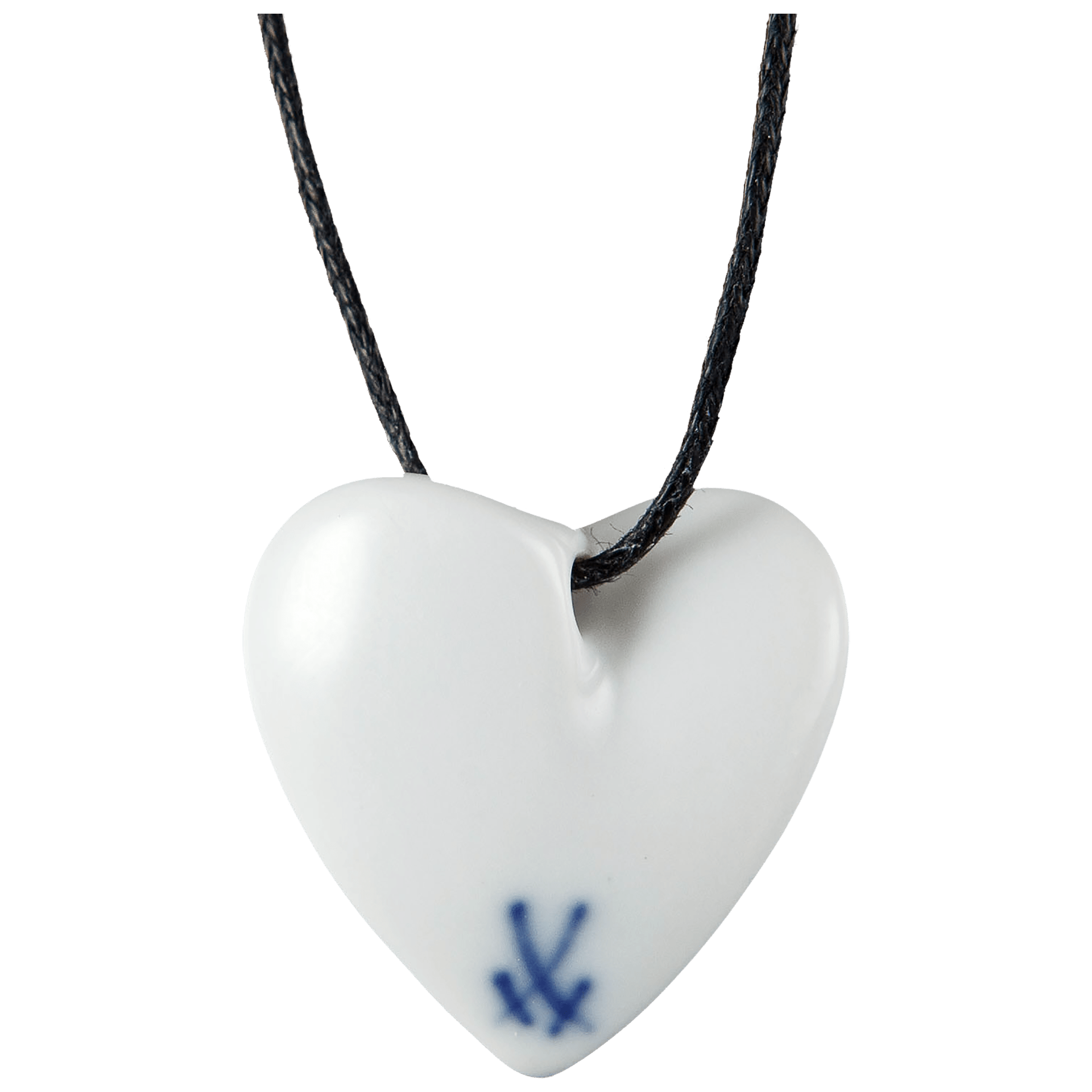 Anhänger 'Geschwungenes Herz', blauer Schmetterling, 2,5 x 2,5 cm | Meissen My Heart MPJ20HES2071 - Meissen Weimar