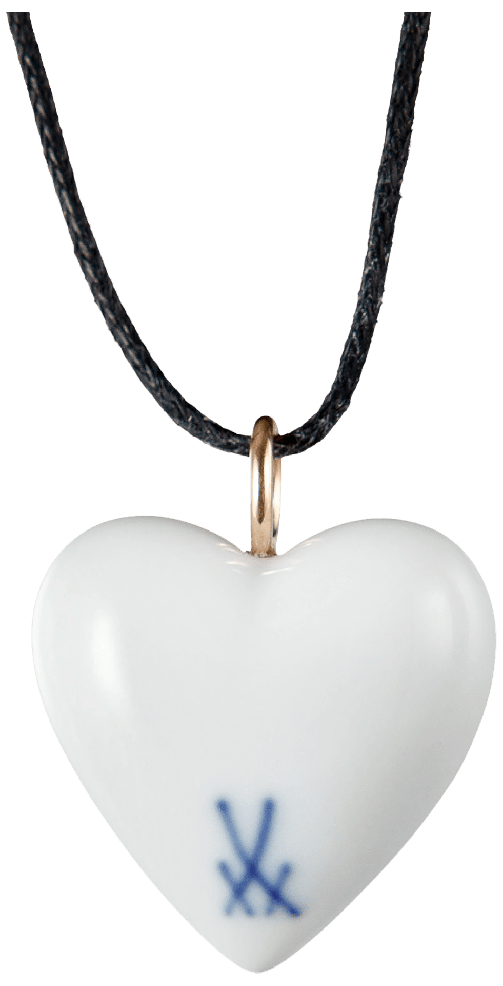 Anhänger Herz, Tausendschön, H 2,4 cm | Meissen Porzellananhänger 22a060-71m01 - Meissen Weimar