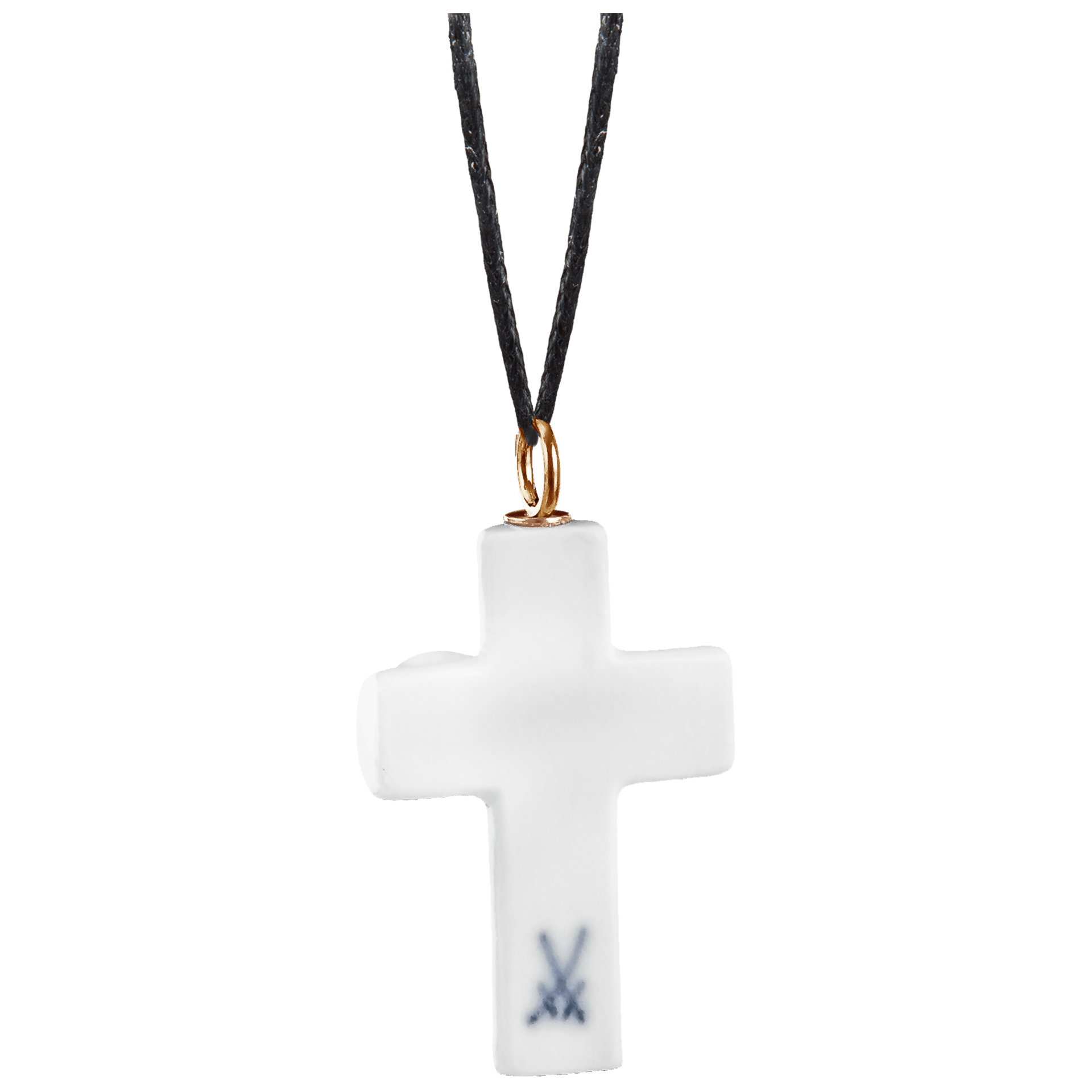 Anhänger Kreuz Schmetterling in Weiß, 750 Roségold | Meissen My First Outdoor MPJ20KRB0211 - Meissen Weimar