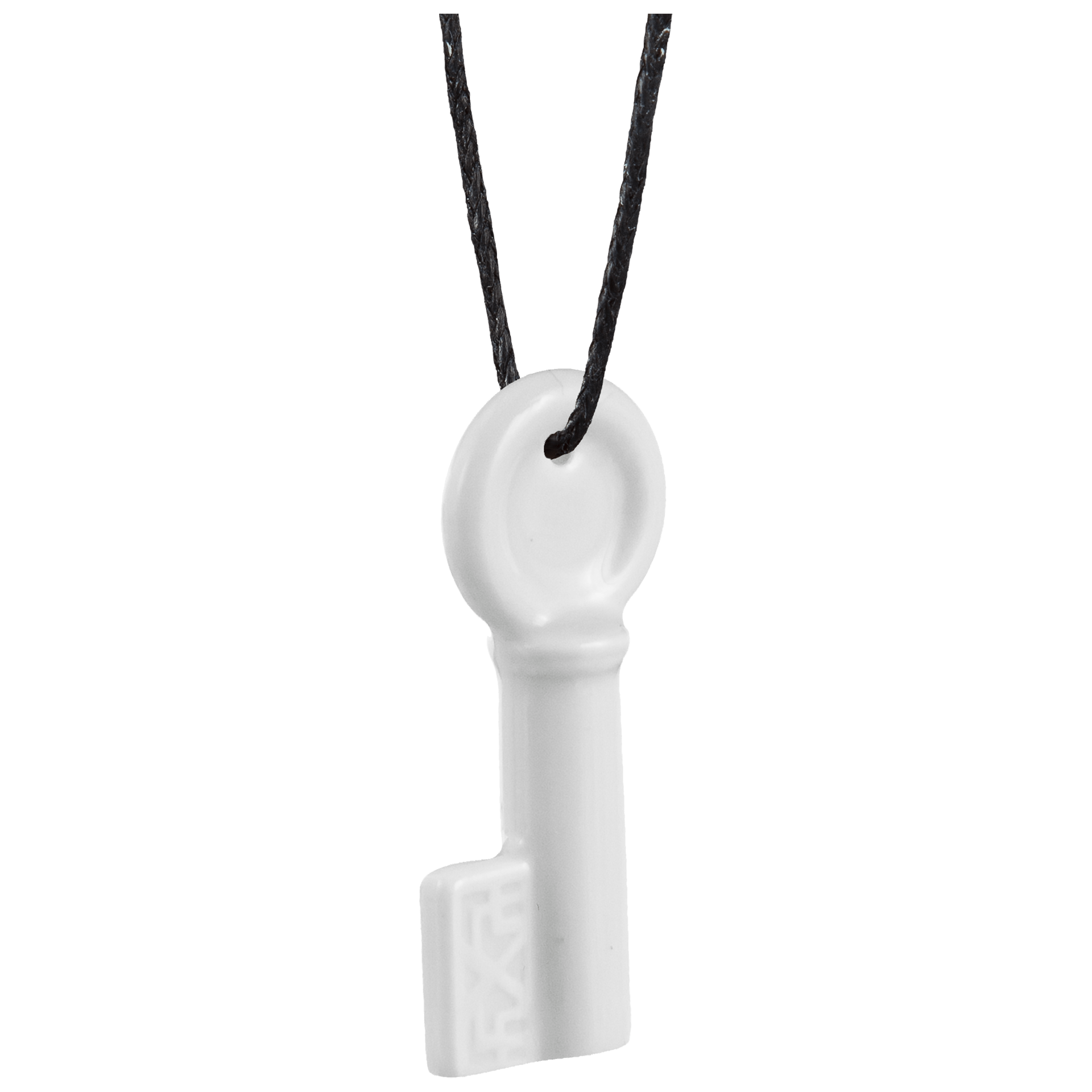 Anhänger 'Schlüssel', Weiß, 4 x 1,9 cm | Geschenke - Anhänger 000001 - 55087 - Meissen Weimar
