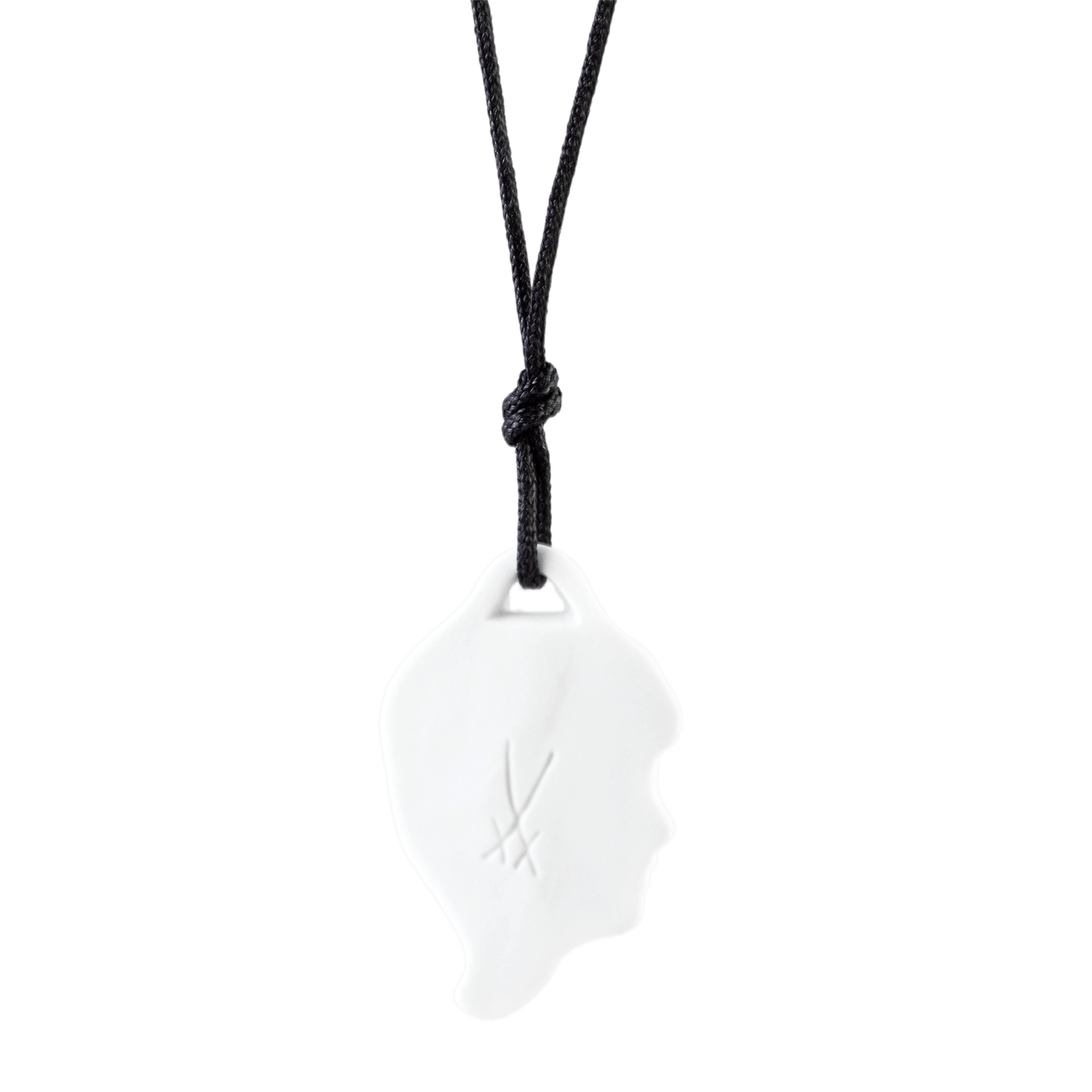 Anhänger "Sternzeichen" Jungfrau, Weiß, Biskuit, 4 x 2,6 cm 001001 - 71042 - Meissen Weimar