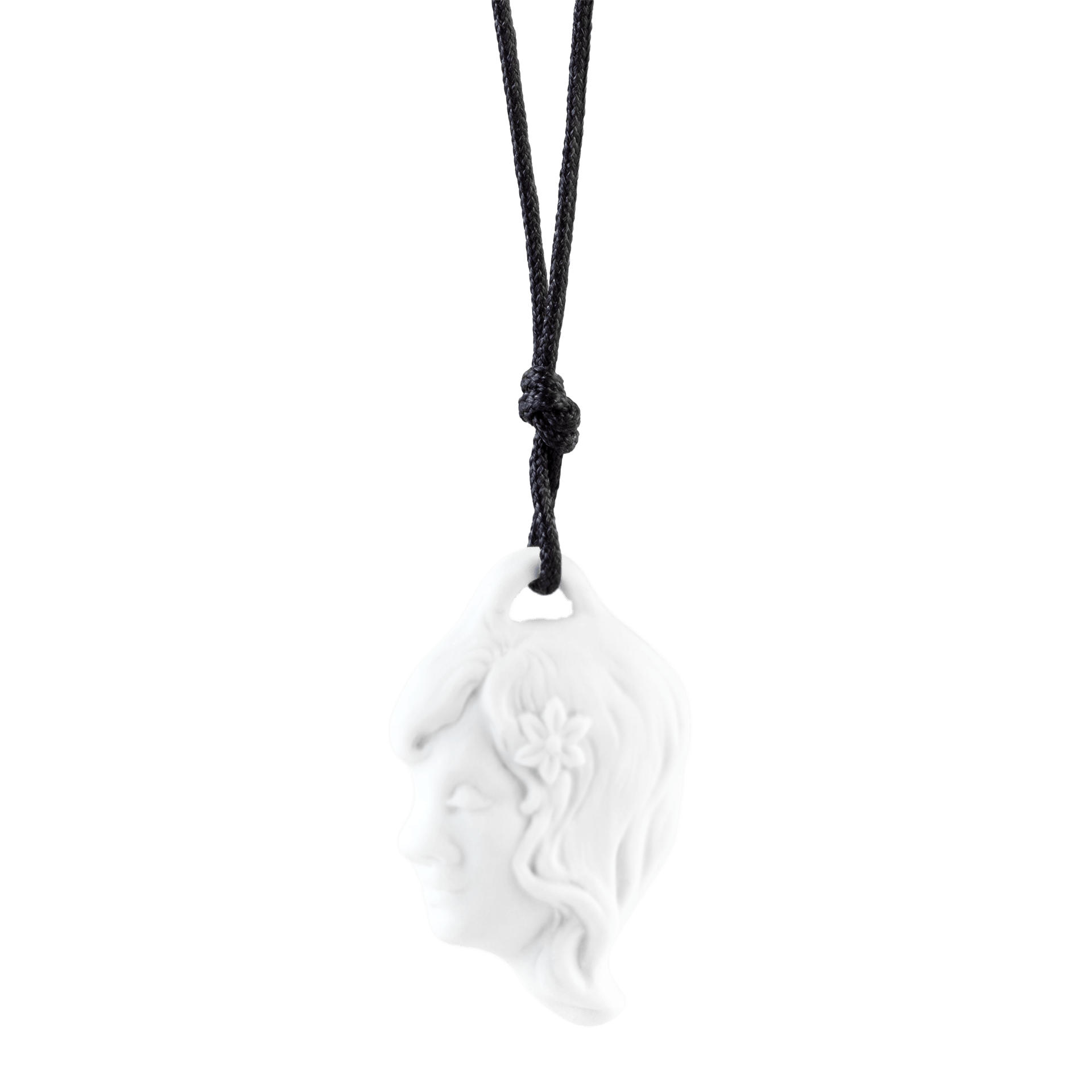 Anhänger "Sternzeichen" Jungfrau, Weiß, Biskuit, 4 x 2,6 cm 001001 - 71042 - Meissen Weimar
