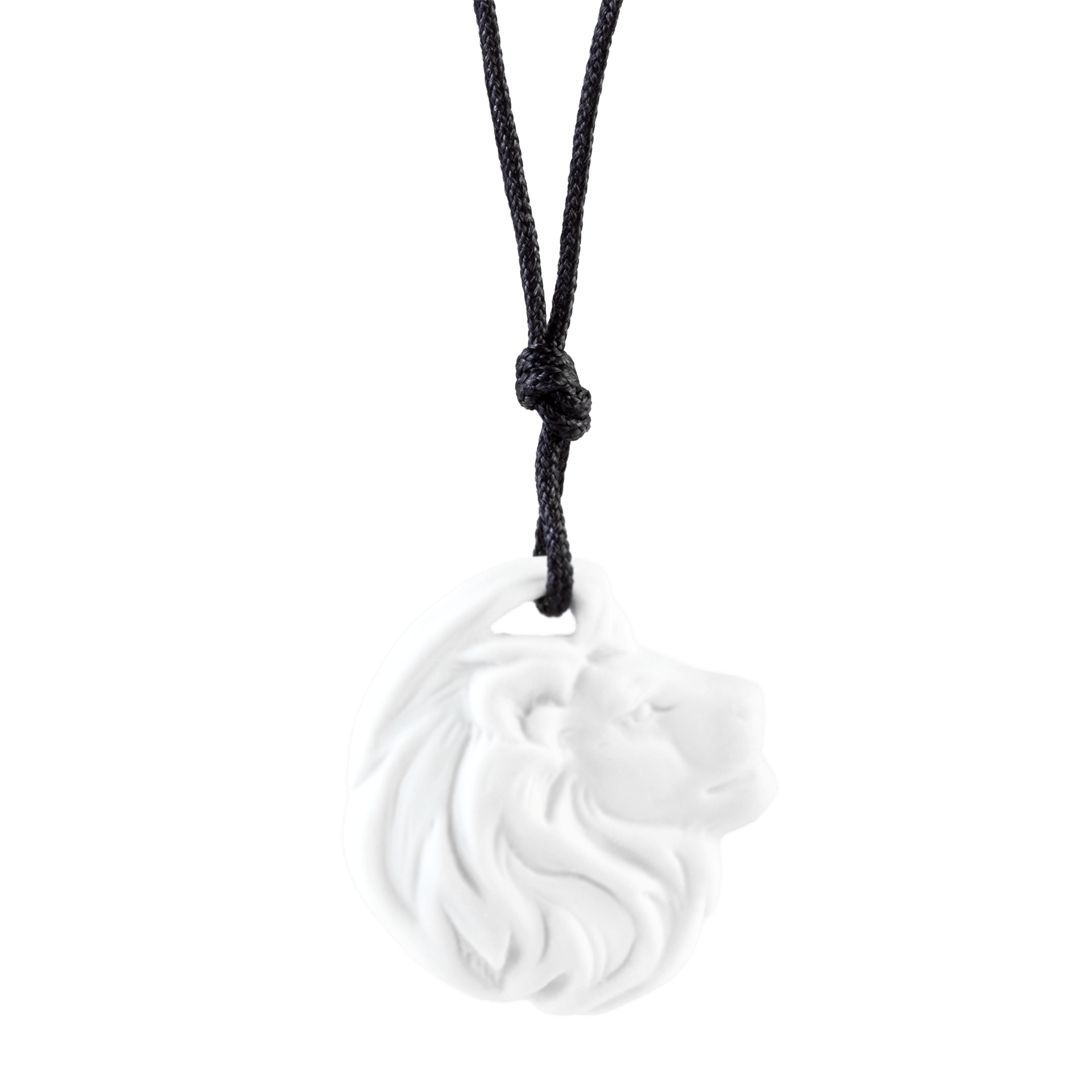 Anhänger "Sternzeichen" Löwe, Weiß, Biskuit, 3,4 x 3,3 cm 001001 - 71041 - Meissen Weimar