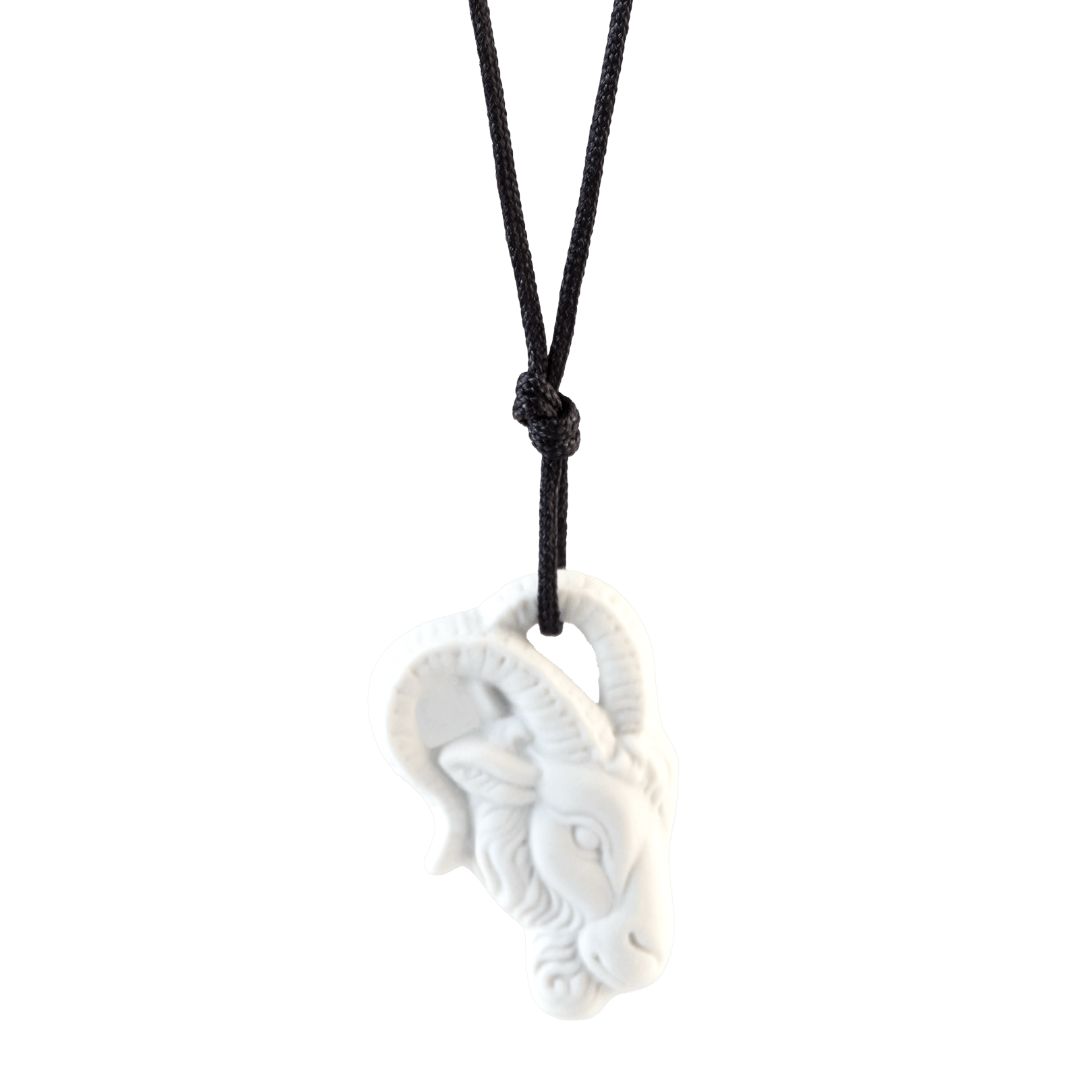 Anhänger "Sternzeichen" Steinbock, Weiß, Biskuit, 3,8 x 3 cm 001001 - 71034 - Meissen Weimar