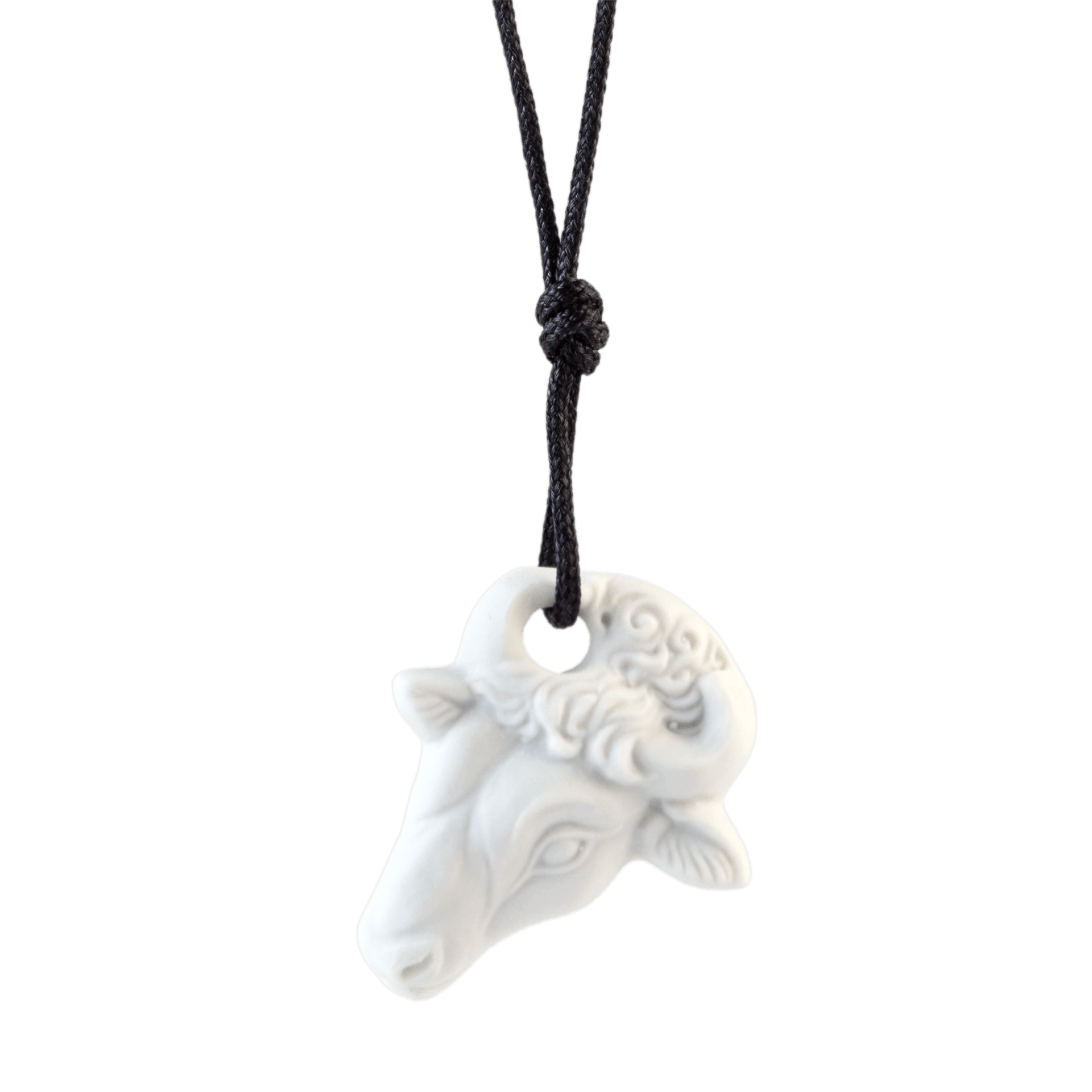 Anhänger "Sternzeichen" Stier, Weiß, Biskuit, 3,5 x 3 cm | Meissen Zodiac 001001 - 71038 - Meissen Weimar