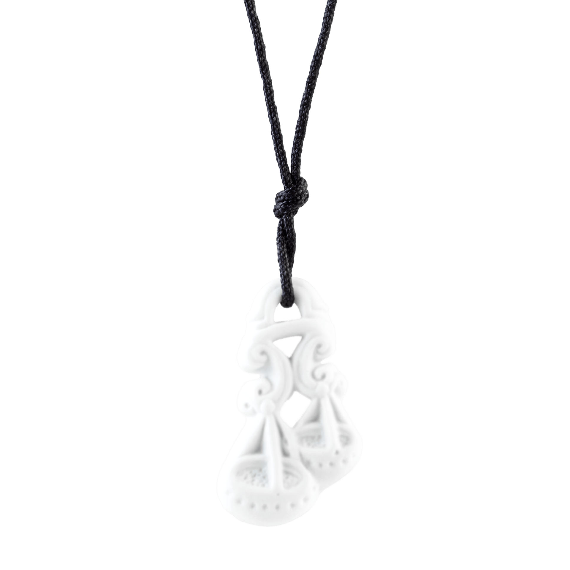 Anhänger "Sternzeichen" Waage, Weiß, Biskuit, 4 x 2,4 cm 001001 - 71043 - Meissen Weimar