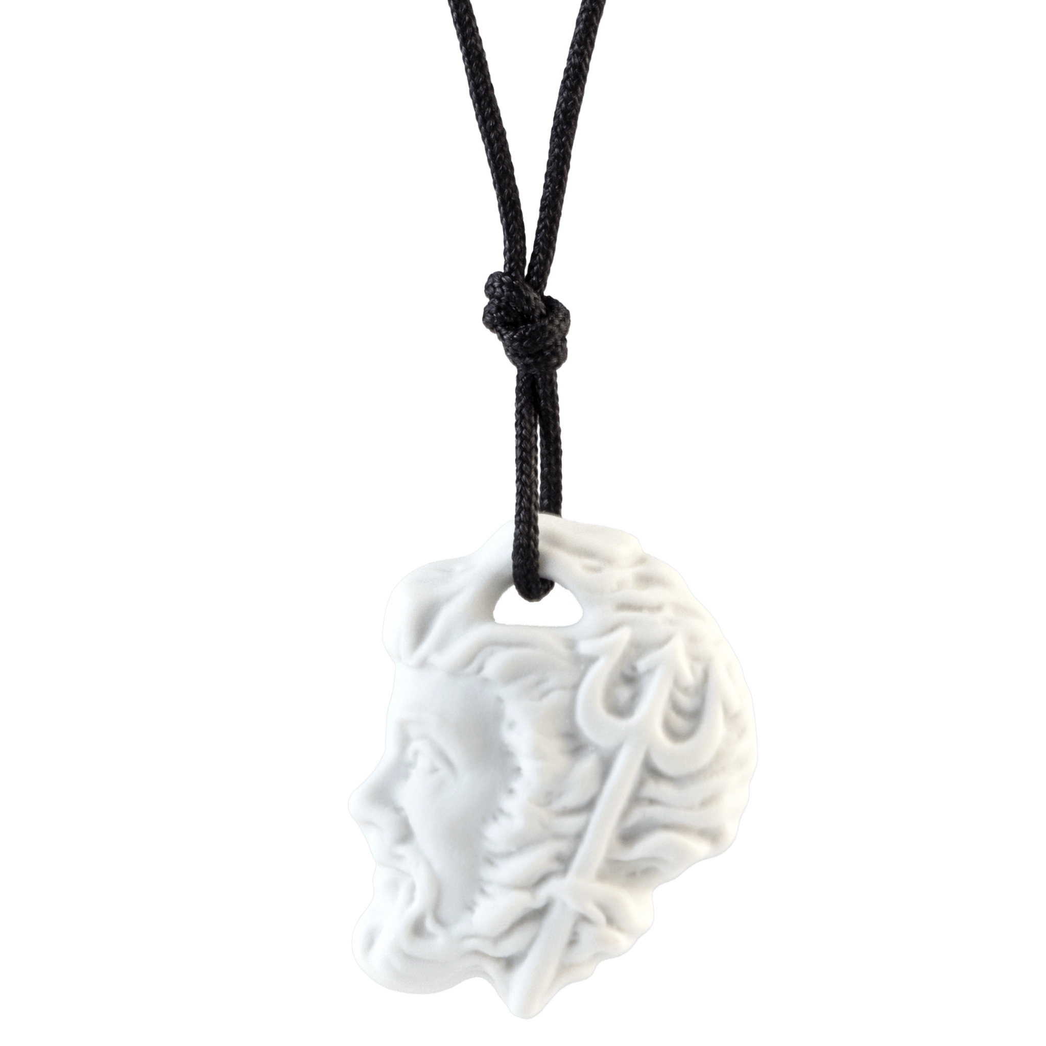 Anhänger "Sternzeichen" Wassermann, Weiß, Biskuit, 3,5 x 2,8 cm 001001 - 71035 - Meissen Weimar