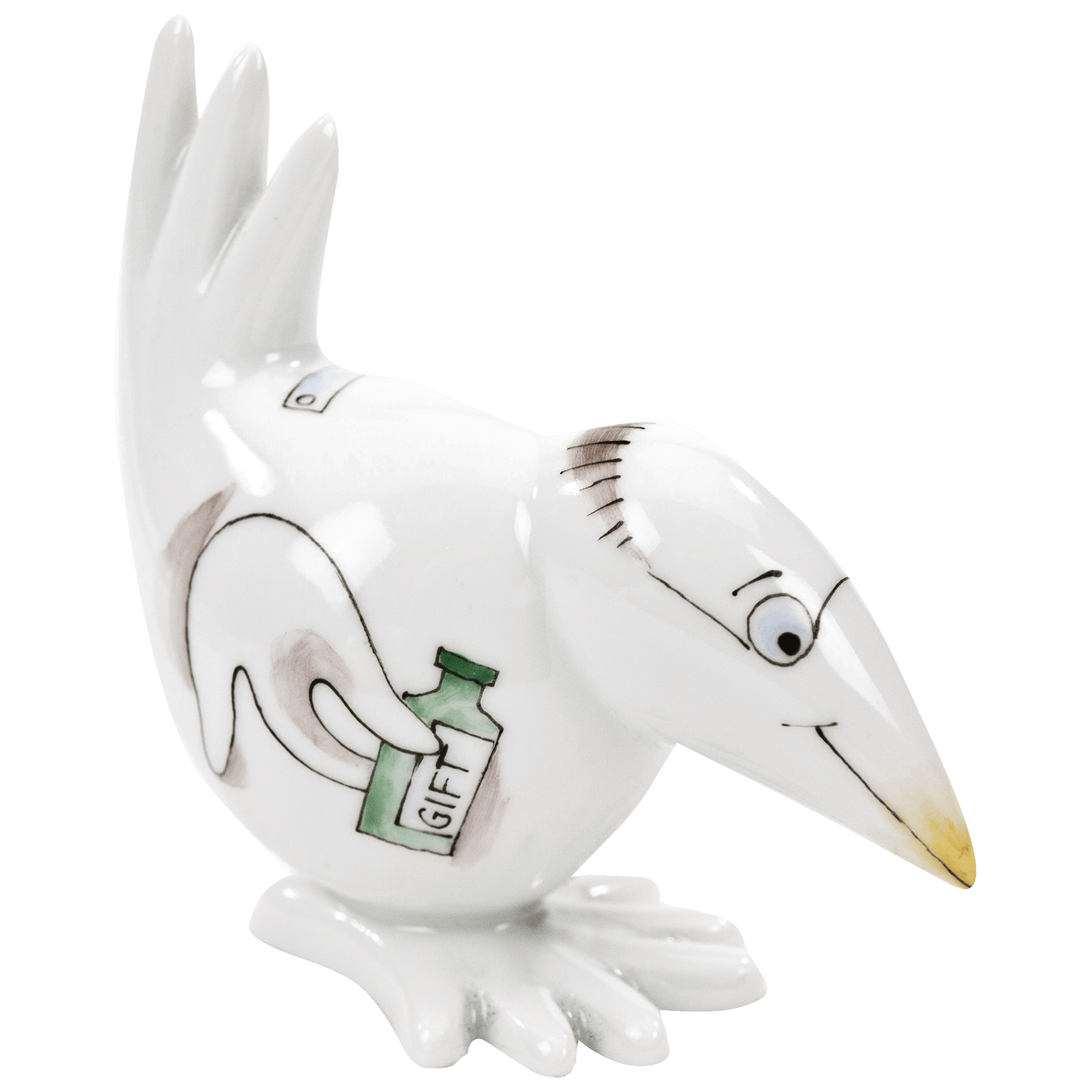 Apotheker (Drogist), H 6,5 cm | Meissen Figuren - Edition Spassvogel 71A202 - 77411 - Meissen Weimar