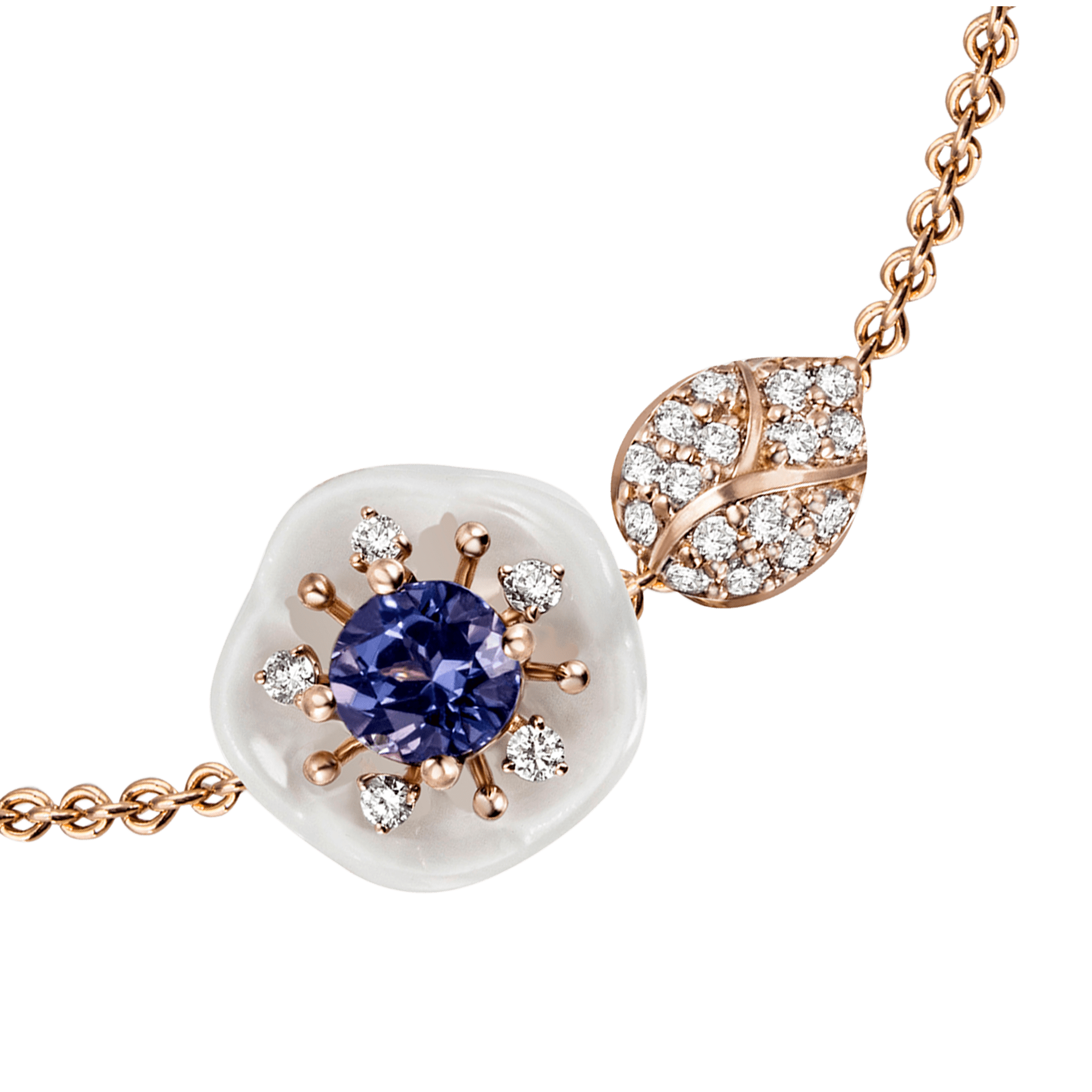 Armband, Tansanit Blau, 19 cm | Meissen Royal Blossom Collection mpj30bl176c19 - Meissen Weimar