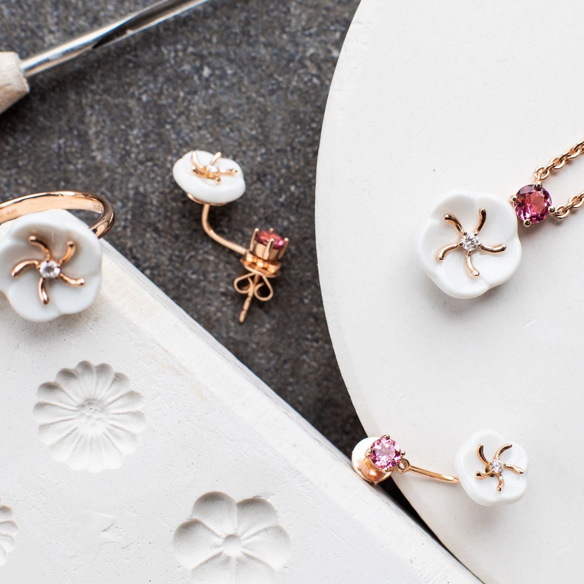 Armband, Turmalin Rosa, 19 cm | Meissen Royal Blossom Collection mpj30bl165c19 - Meissen Weimar