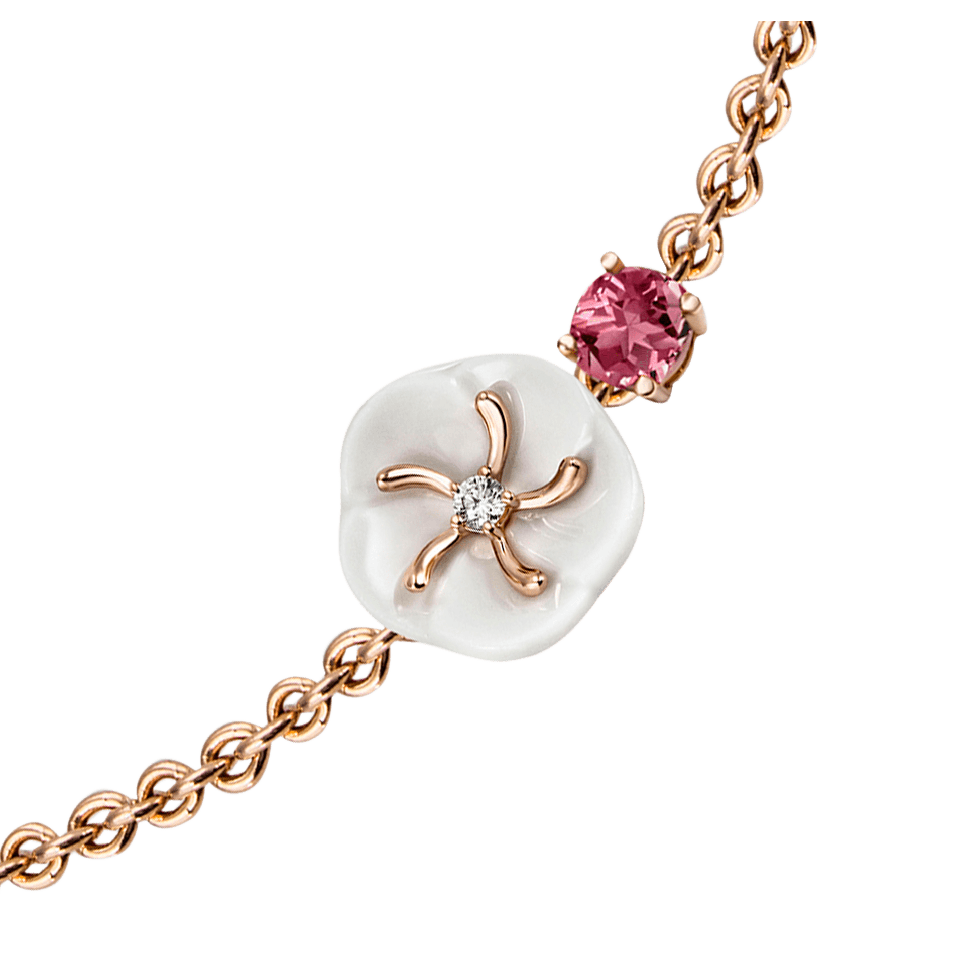 Armband, Turmalin Rosa, 19 cm | Meissen Royal Blossom Collection mpj30bl165c19 - Meissen Weimar