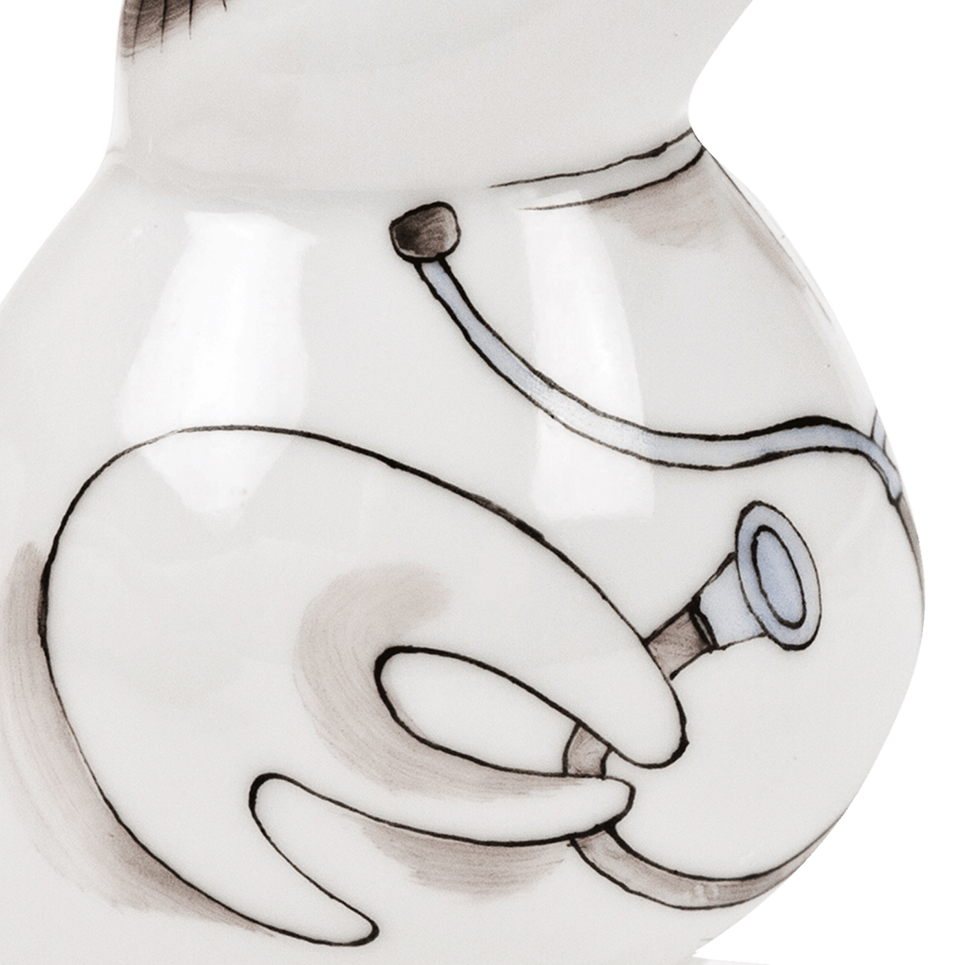 Arzt (Mediziner, Doktor), H 6 cm | Meissen Figuren - Edition Spassvogel 71A203 - 77410 - Meissen Weimar