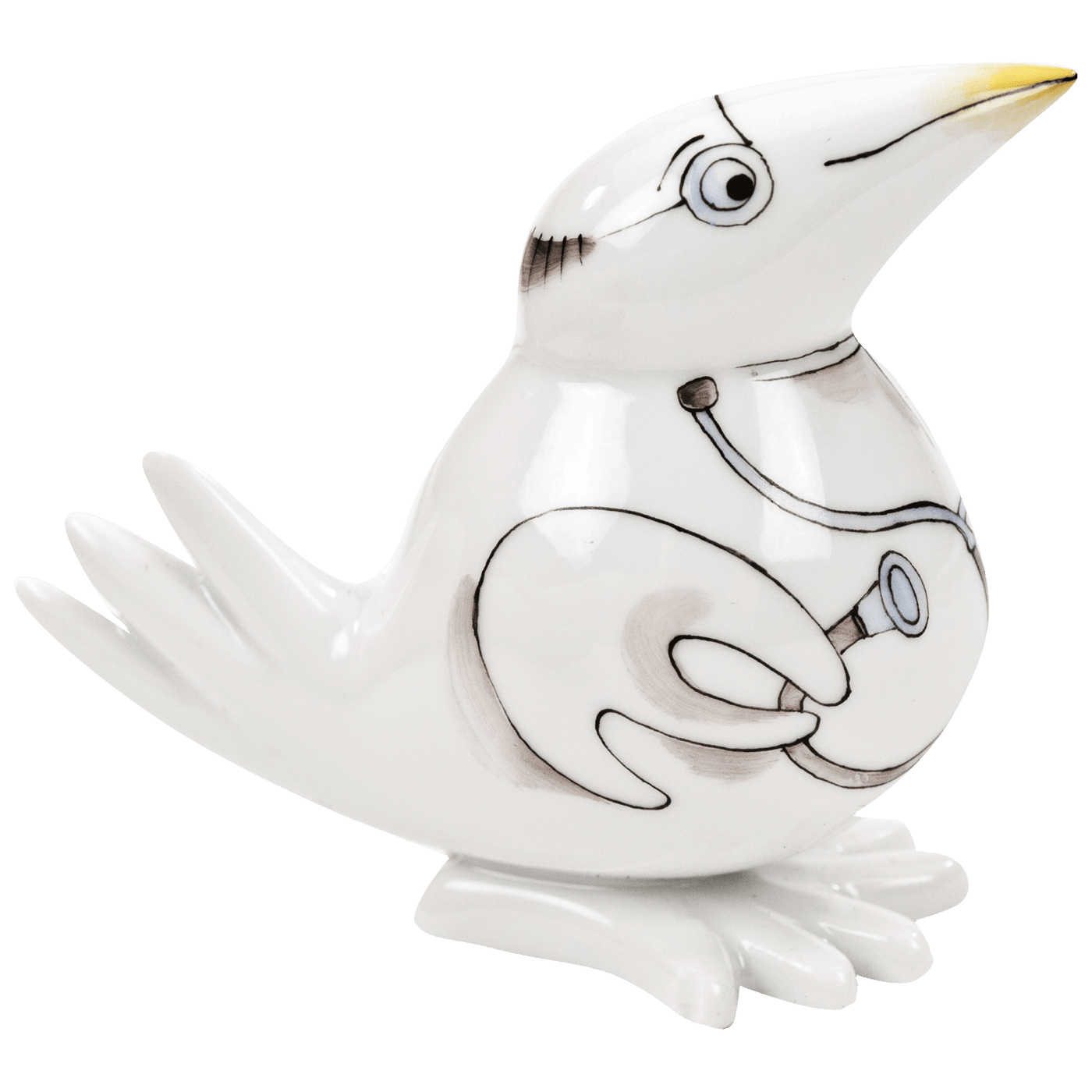 Arzt (Mediziner, Doktor), H 6 cm | Meissen Figuren - Edition Spassvogel 71A203 - 77410 - Meissen Weimar