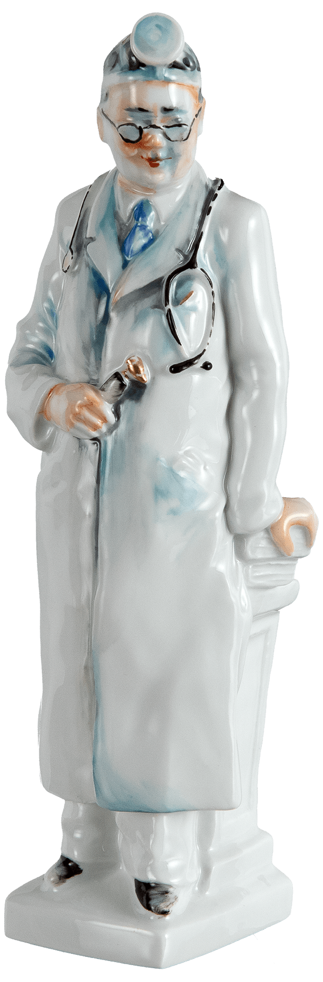 Arztfigur HNO, Bunt und gold staffiert, H 19,5 cm | Meissen Porzellan 90A413 - 73707 - Meissen Weimar