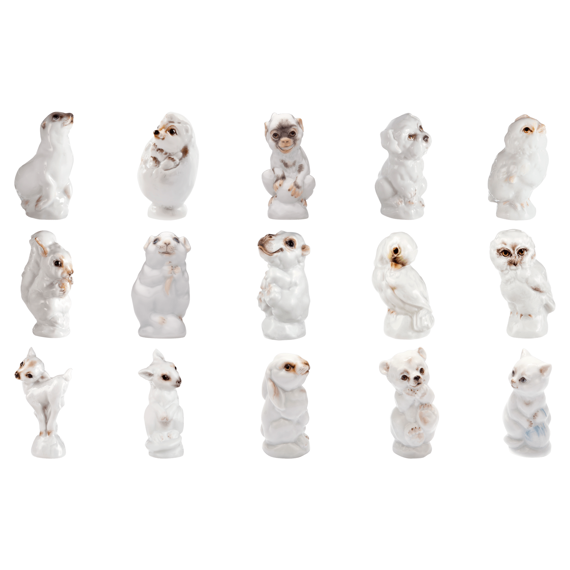 Bär, Bunt staffiert, leicht, H 6 cm | Meissen Figuren - Edition Tierkinder 900600 - 78993 - Meissen Weimar