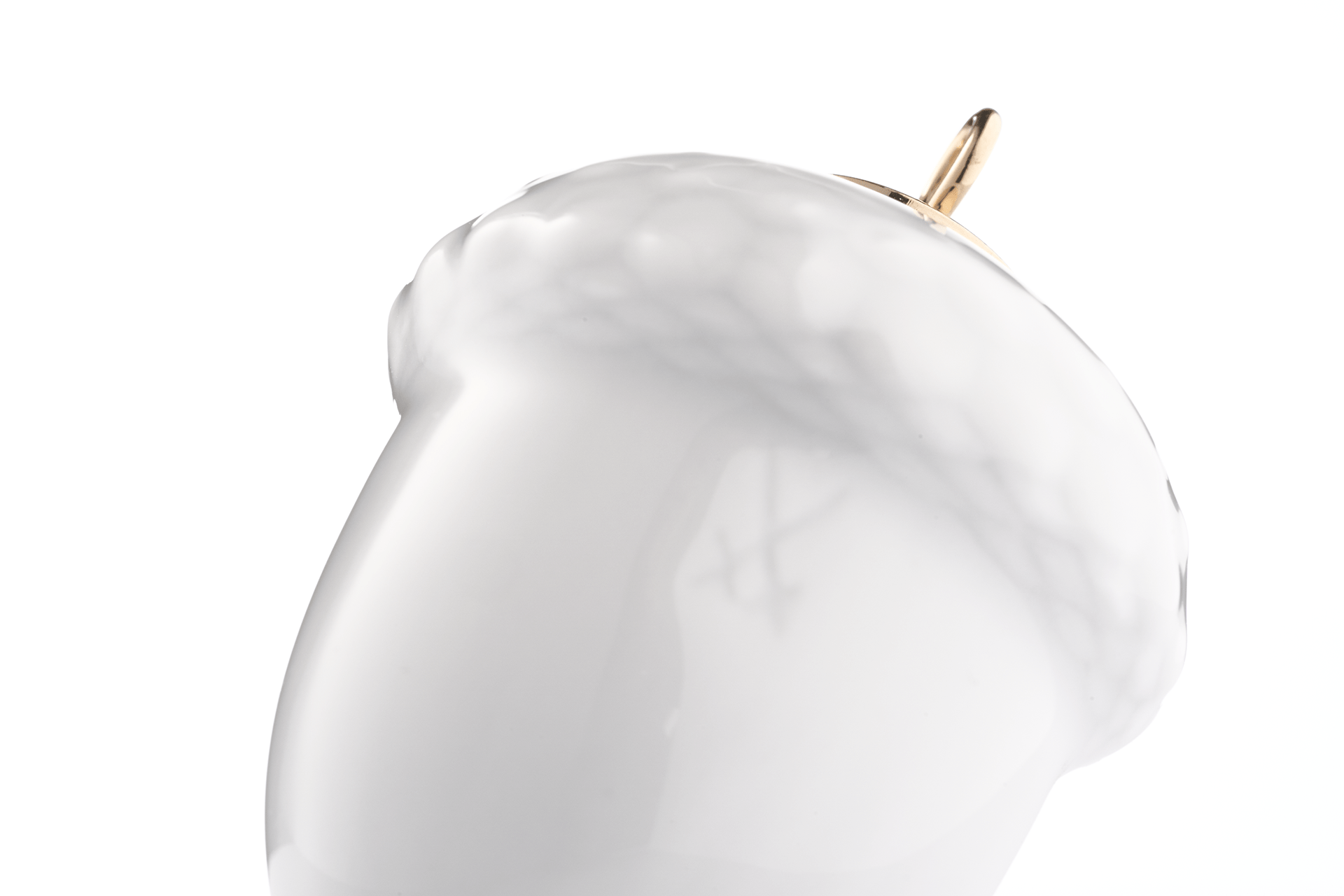 Baumschmuck Eichel, Weiß, H 4,4 cm | Meissen Zweigschmuck Weihnachtskollektion 000001 - 83m25 - Meissen Weimar