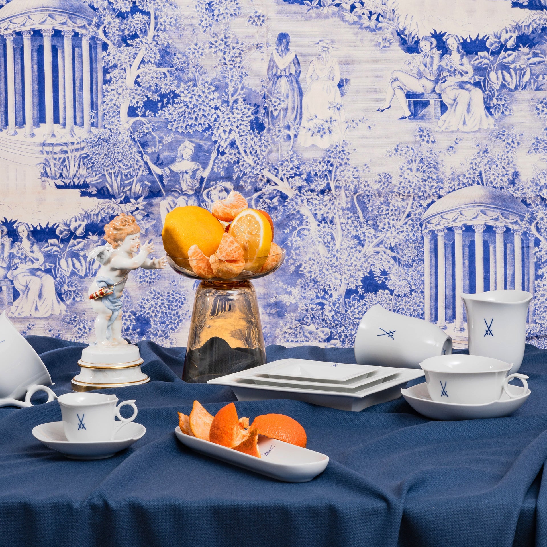 Becher - Set Markenzeichen Meissen, 2 - teilig | Meissen Wellenspiel Pur 825001 - c5515 - Meissen Weimar