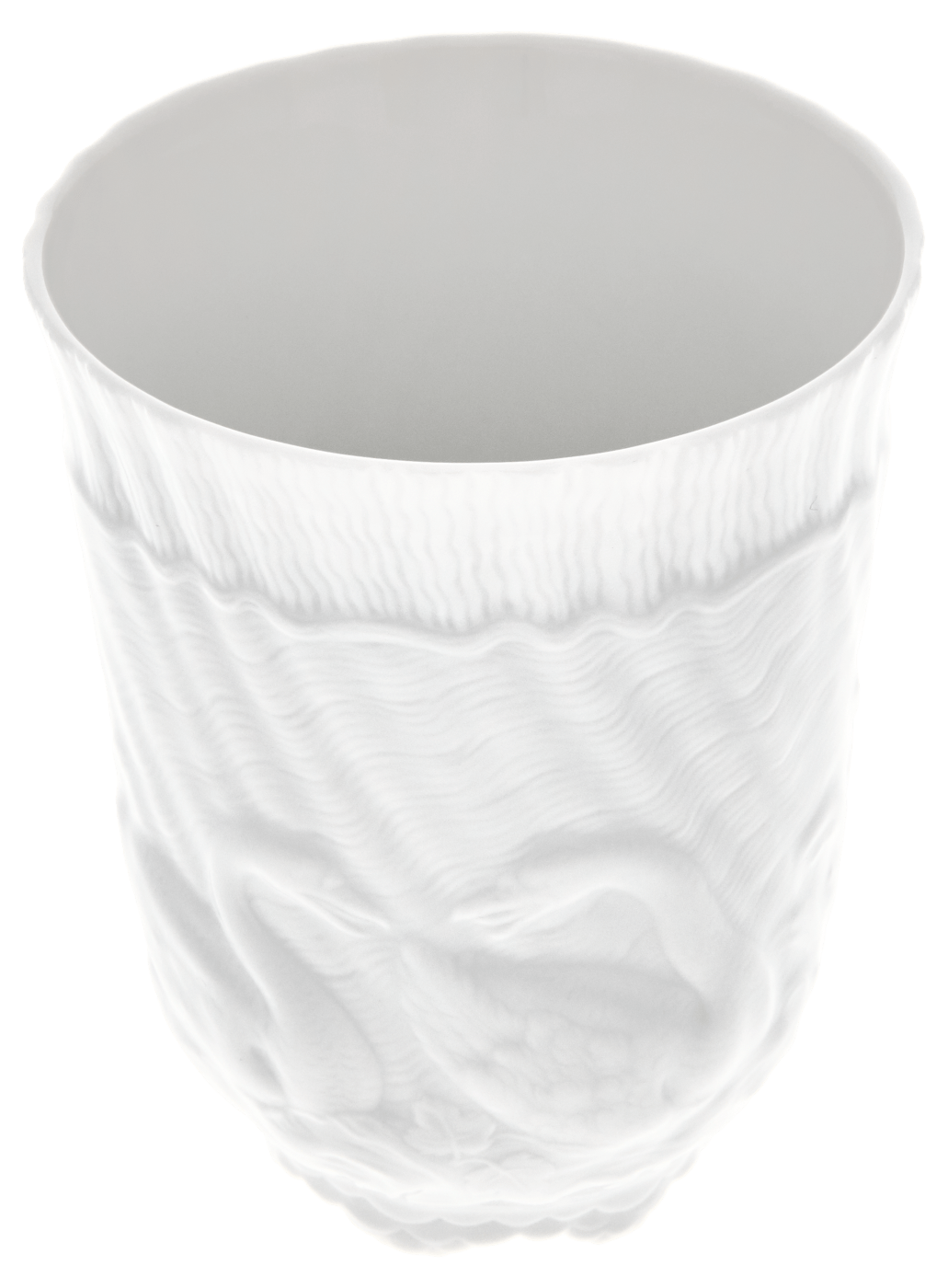 Becher, Weiß, H 9,5 cm, 0,15 l | Meissen Schwanendessin 000001 - 55401 - Meissen Weimar
