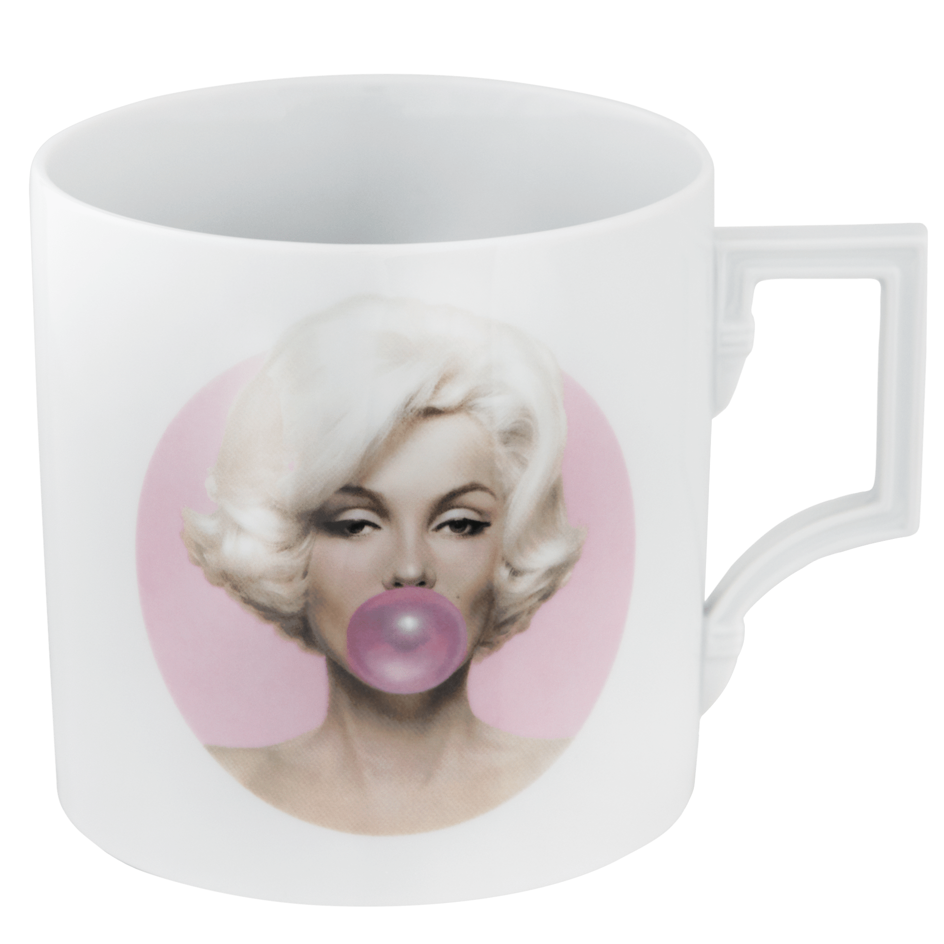 Big Mug Marilyn pink Ø 10 cm, V 0,5 l | Meissen Legends blowing Bubbles - Collection 79a991-55326 - Meissen Weimar