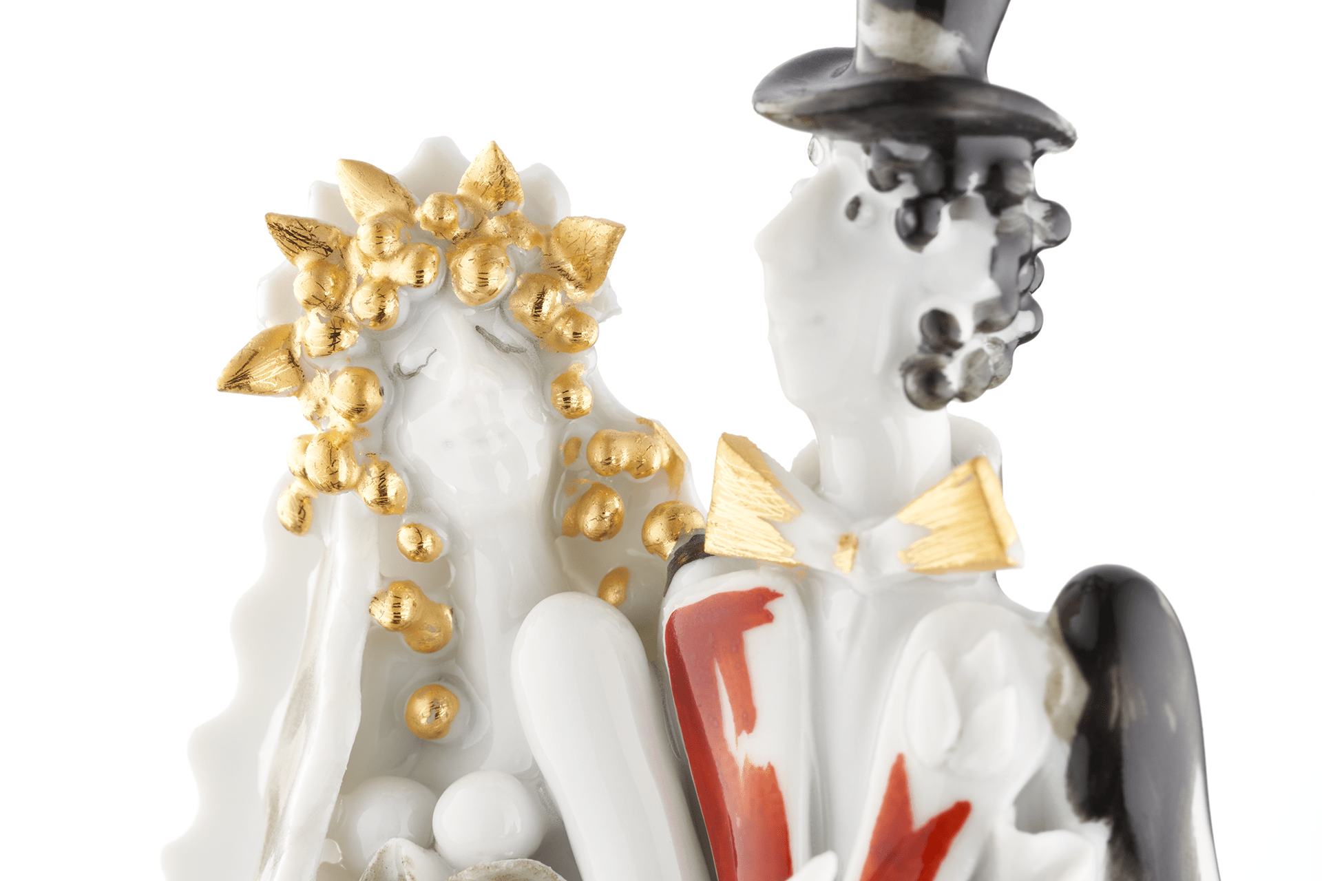 Brautpaar, Bunt und gold staffiert | Meissen Miniaturfiguren - Edition 900300 - 81856 - Meissen Weimar