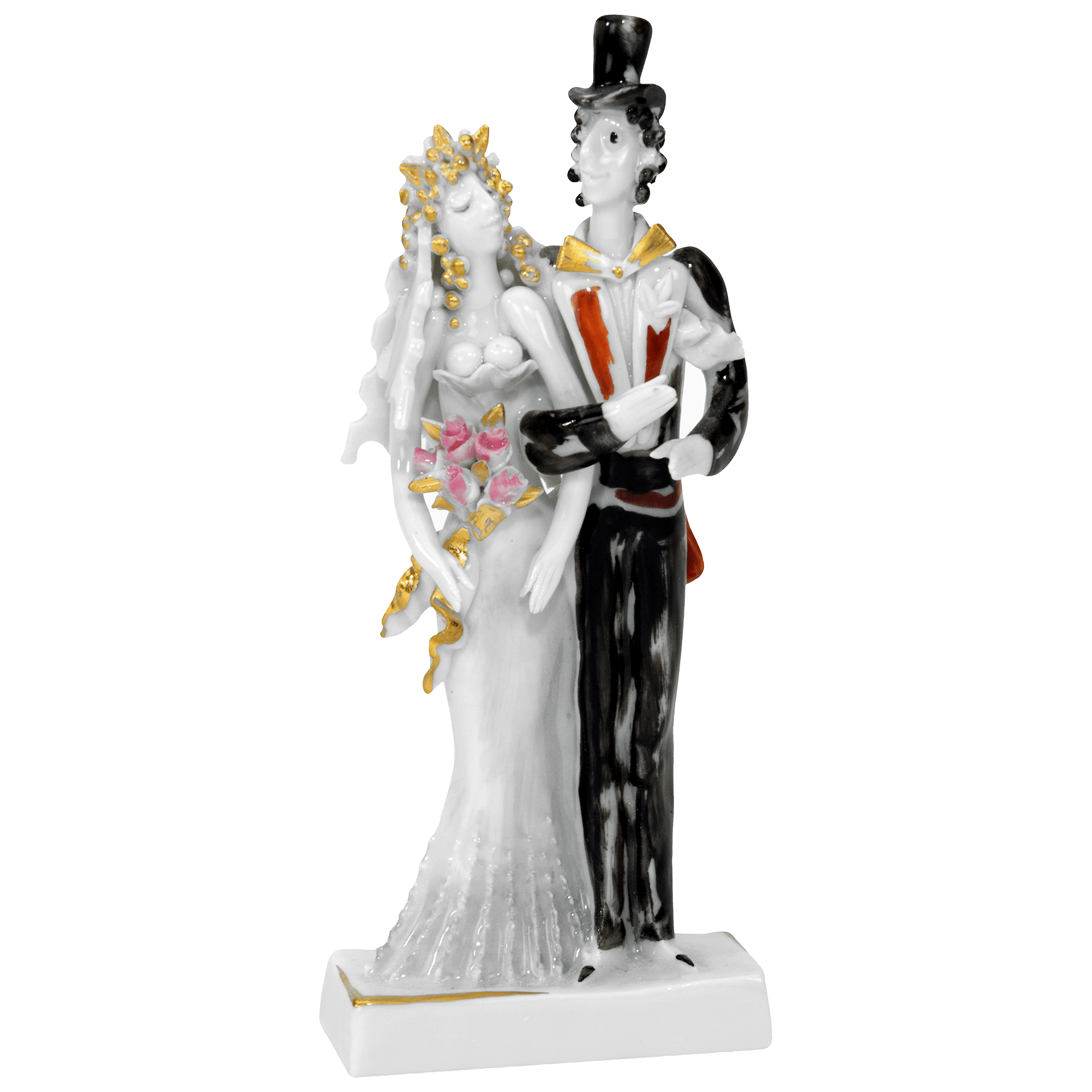 Brautpaar, Bunt und gold staffiert | Meissen Miniaturfiguren - Edition 900300 - 81856 - Meissen Weimar