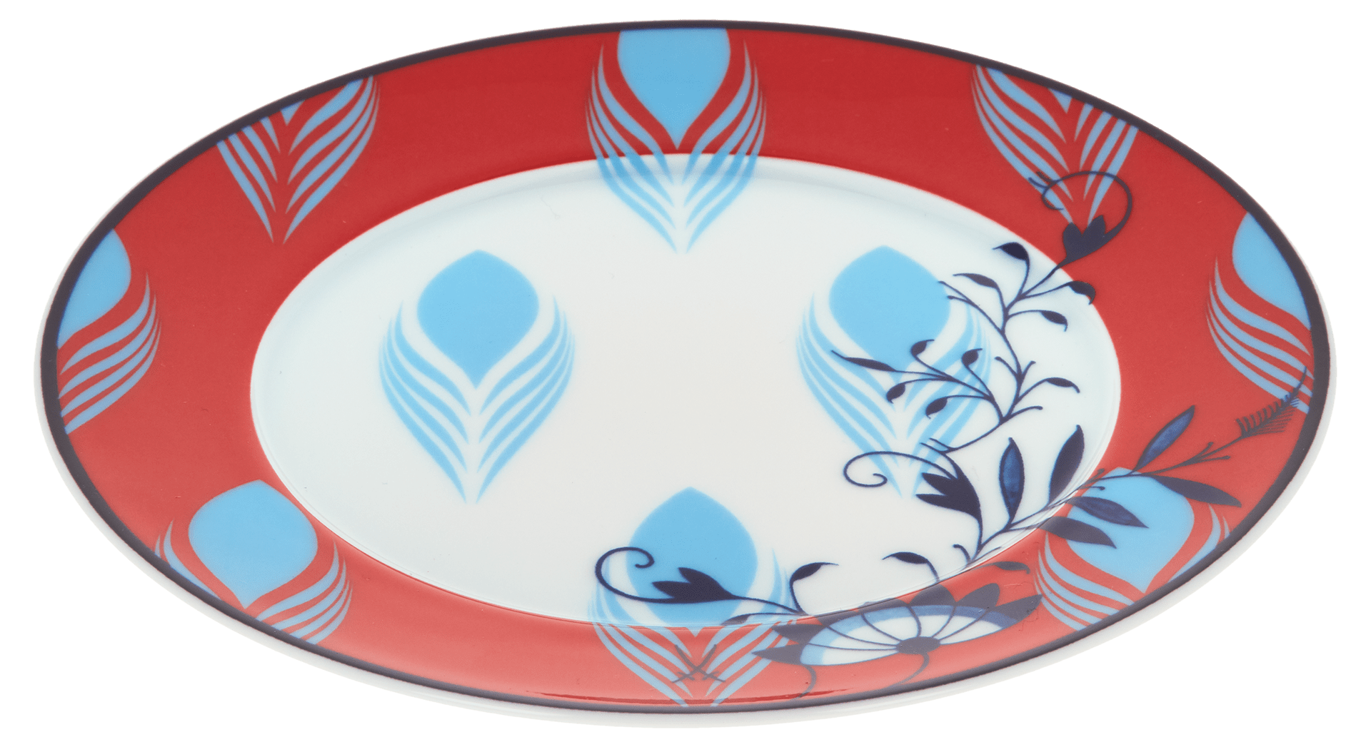 Brotteller, "Bloomy Feathers", Ø 17 cm | Meissen No.41 Collage 79A543 - 41501 - Meissen Weimar