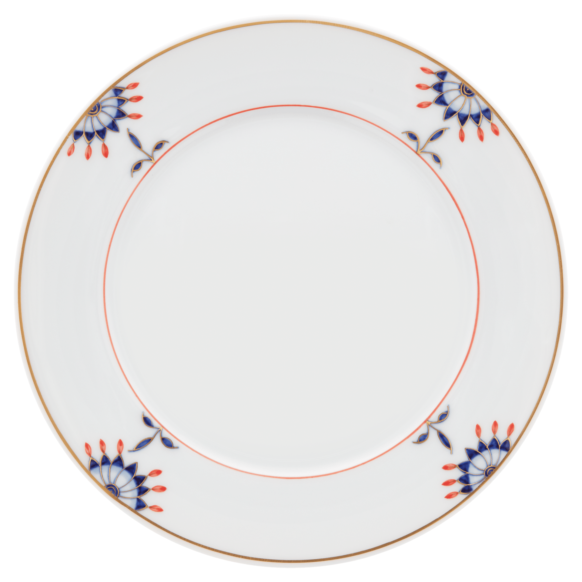 Brotteller, Blütenknospen, Blütenzweige, Ø 17 cm | Meissen No. 41 Noble Blue 802390 - 41501 - Meissen Weimar