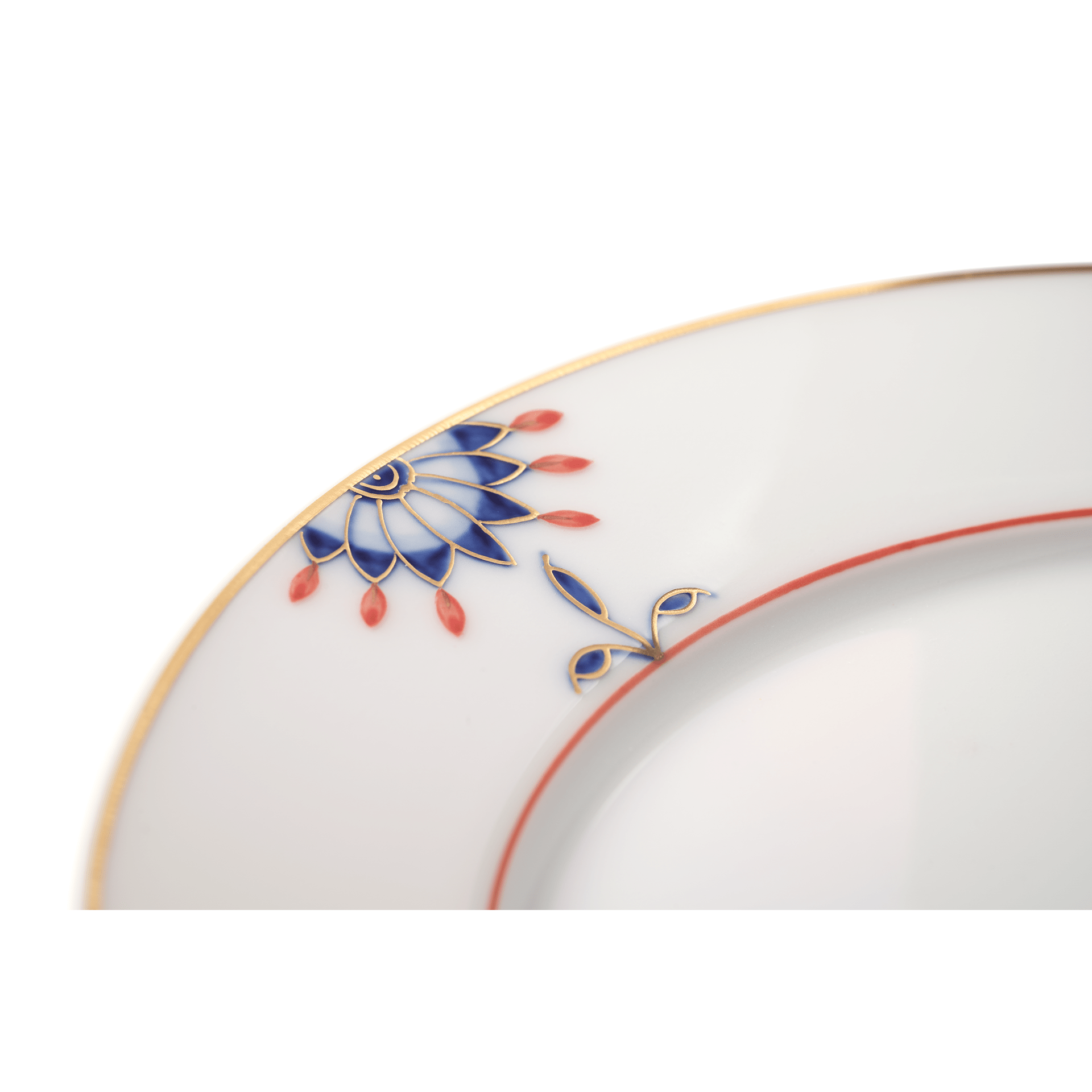 Brotteller, Blütenknospen, Blütenzweige, Ø 17 cm | Meissen No. 41 Noble Blue 802390 - 41501 - Meissen Weimar