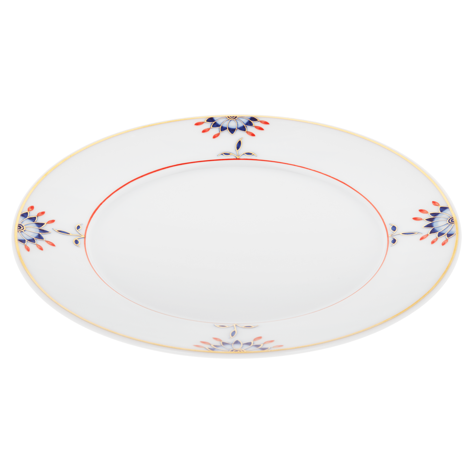 Brotteller, Blütenknospen, Blütenzweige, Ø 17 cm | Meissen No. 41 Noble Blue 802390 - 41501 - Meissen Weimar