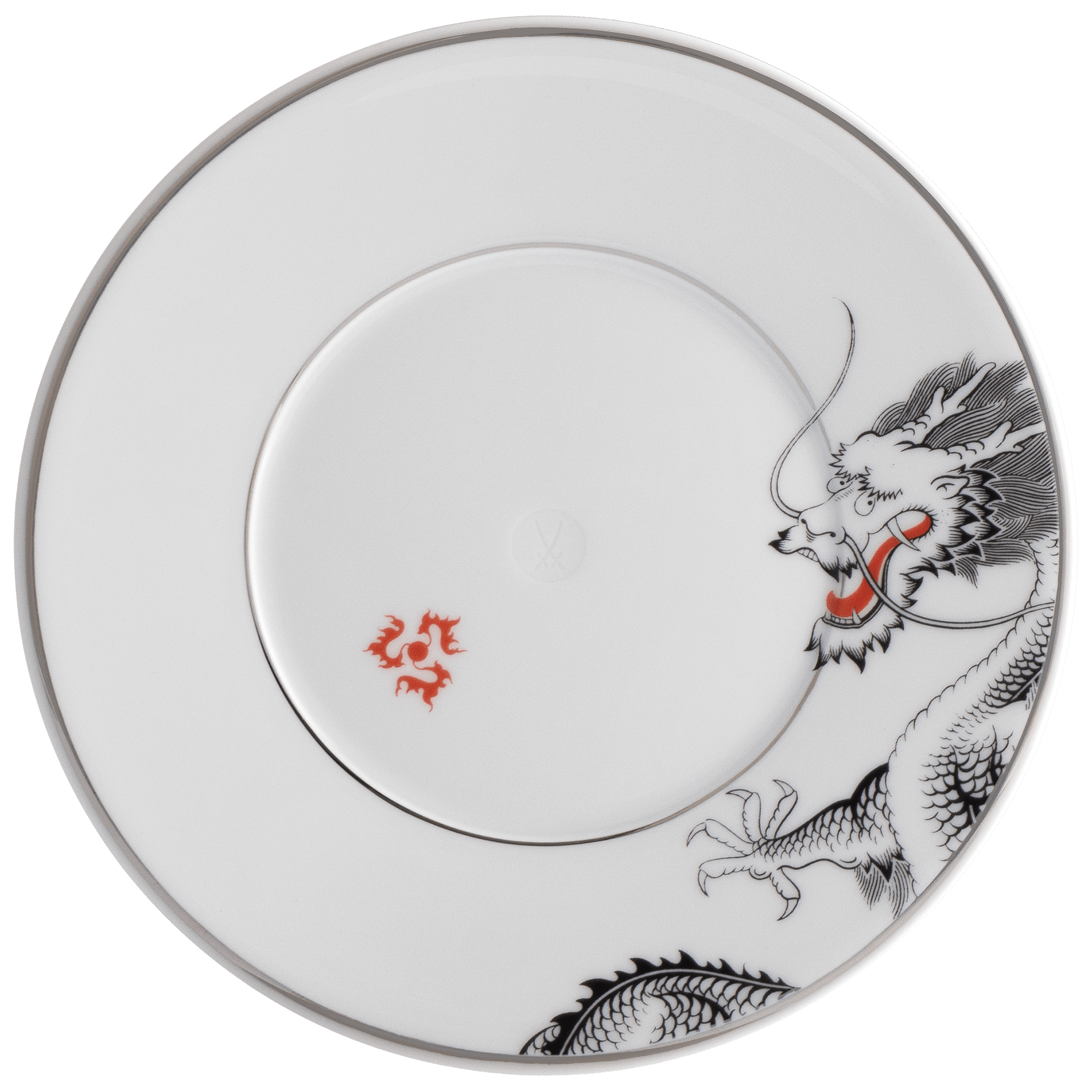 Brotteller, Glücksdrache, Ø 18 cm | Meissen Vitruv 79A926 - 43501 - Meissen Weimar