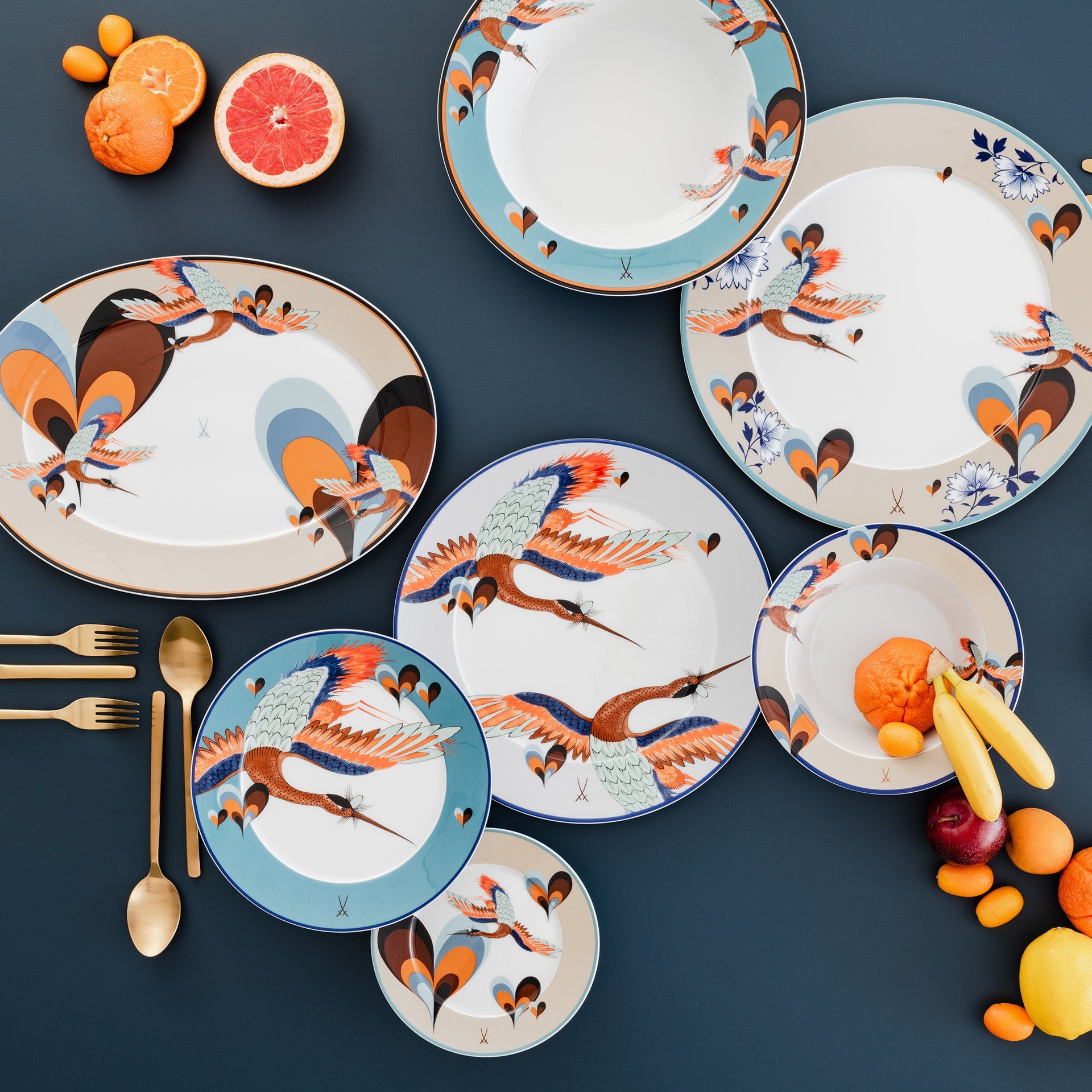 Brotteller, "Love Birds", Ø 17 cm | Meissen No.41 Collage 79A533 - 41501 - Meissen Weimar